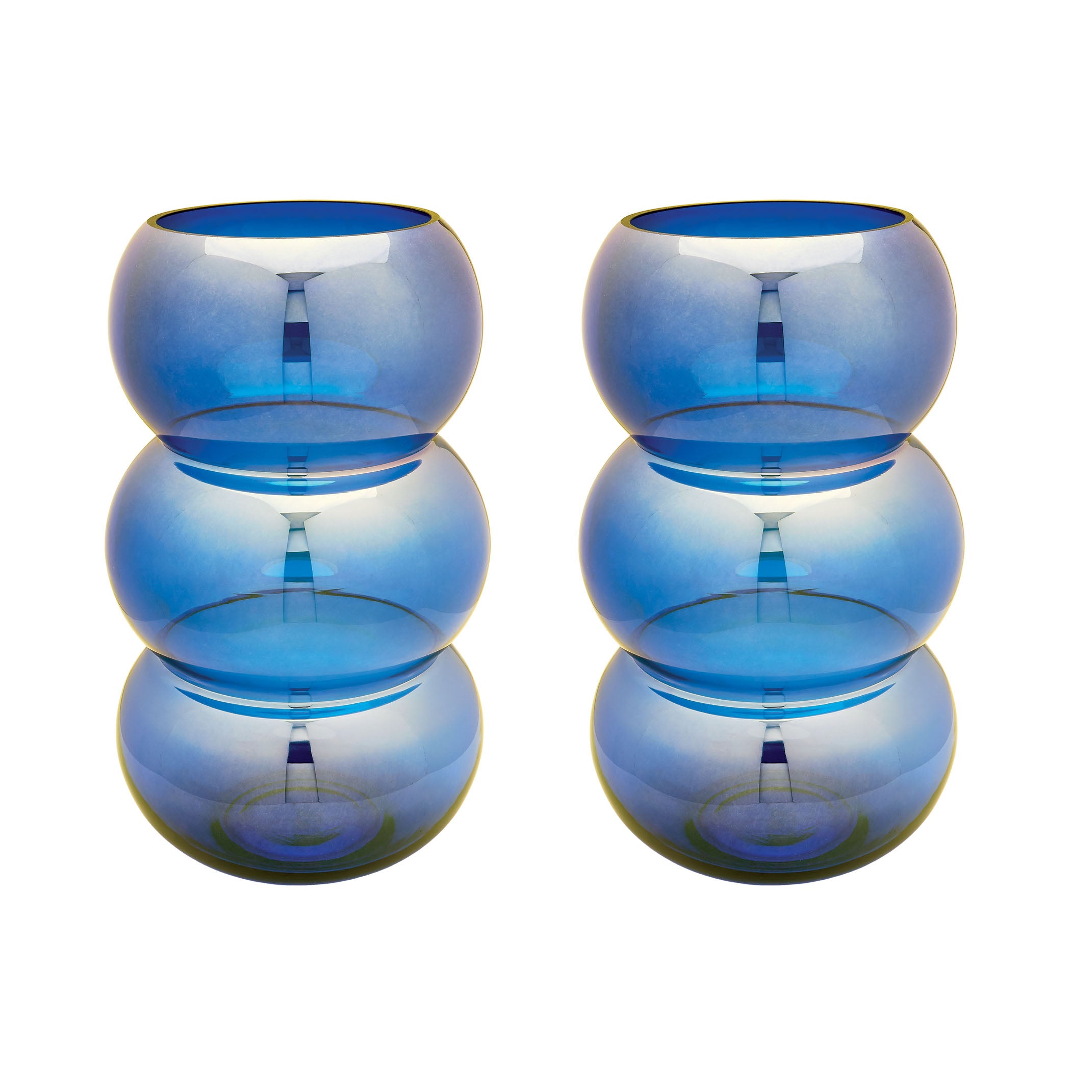 Cobi Candleholder - Set of 2 Blue