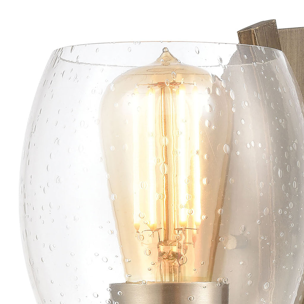 Bixler 8'' High 1-Light Sconce - Light Wood