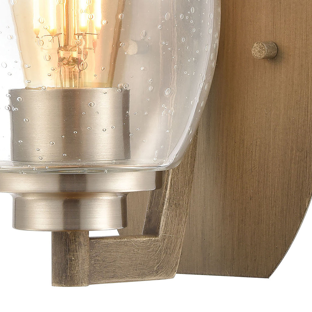 Bixler 8'' High 1-Light Sconce - Light Wood