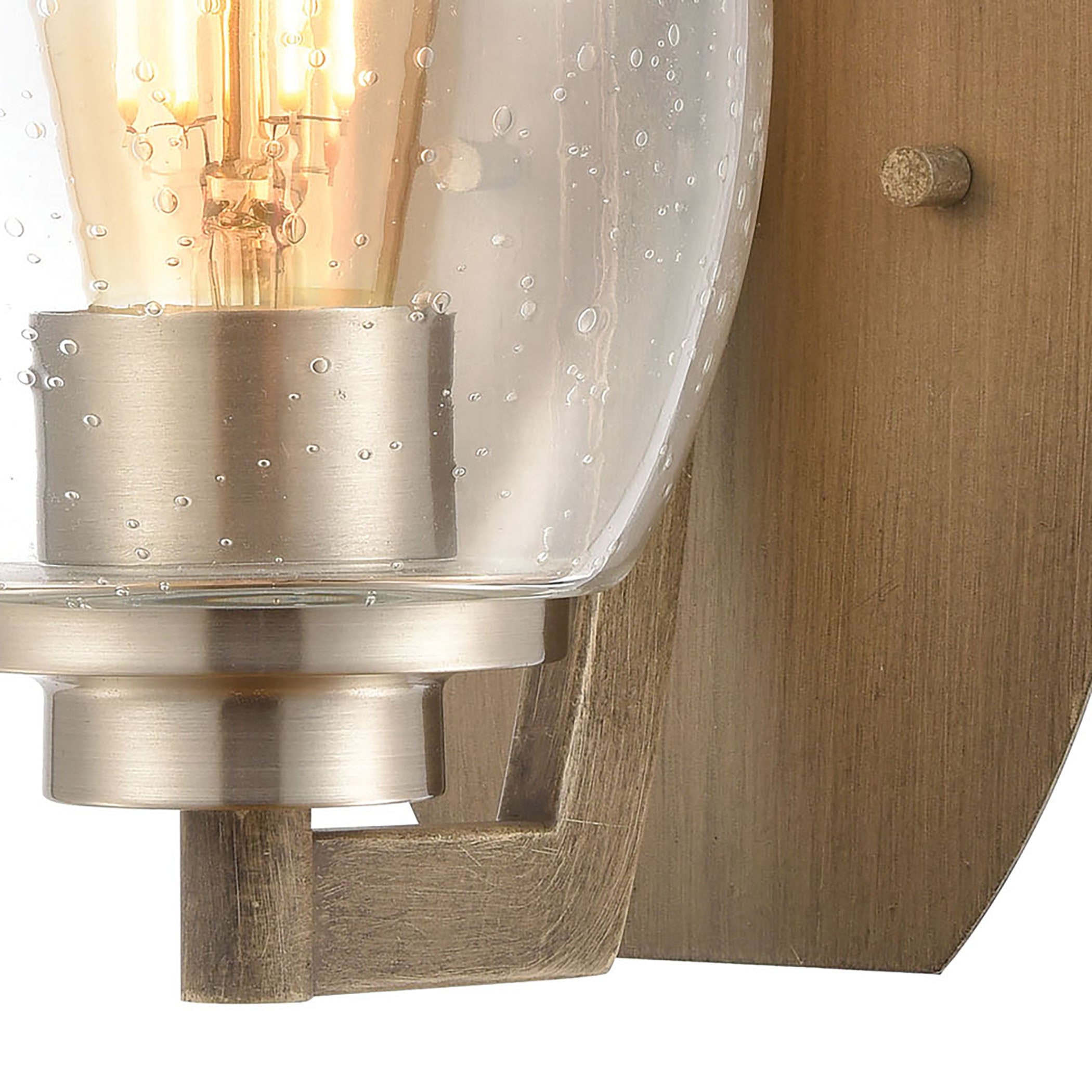 Bixler 8'' High 1-Light Sconce - Light Wood