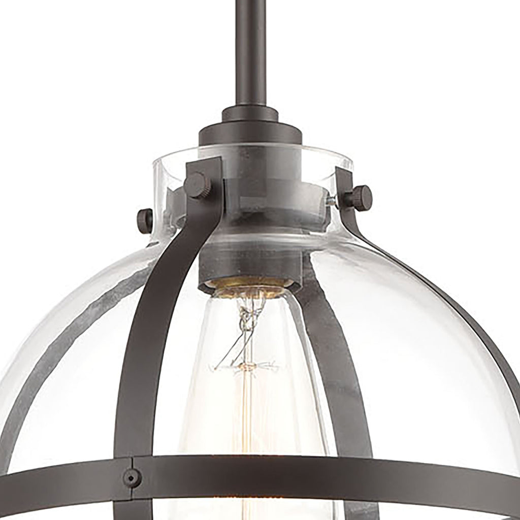 Cusp 9'' Wide 1-Light Mini Pendant - Oil Rubbed Bronze