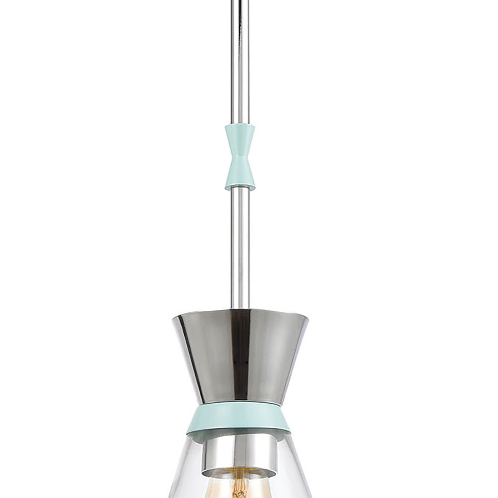 Modley 6'' Wide 1-Light Mini Pendant - Aqua