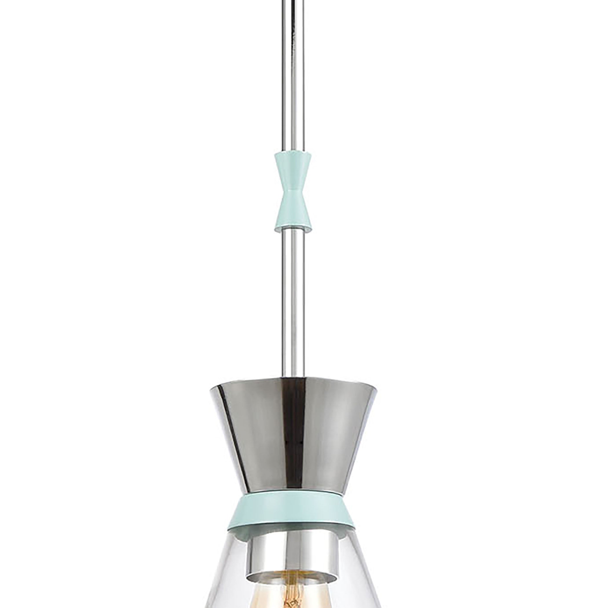 Modley 6'' Wide 1-Light Mini Pendant - Aqua