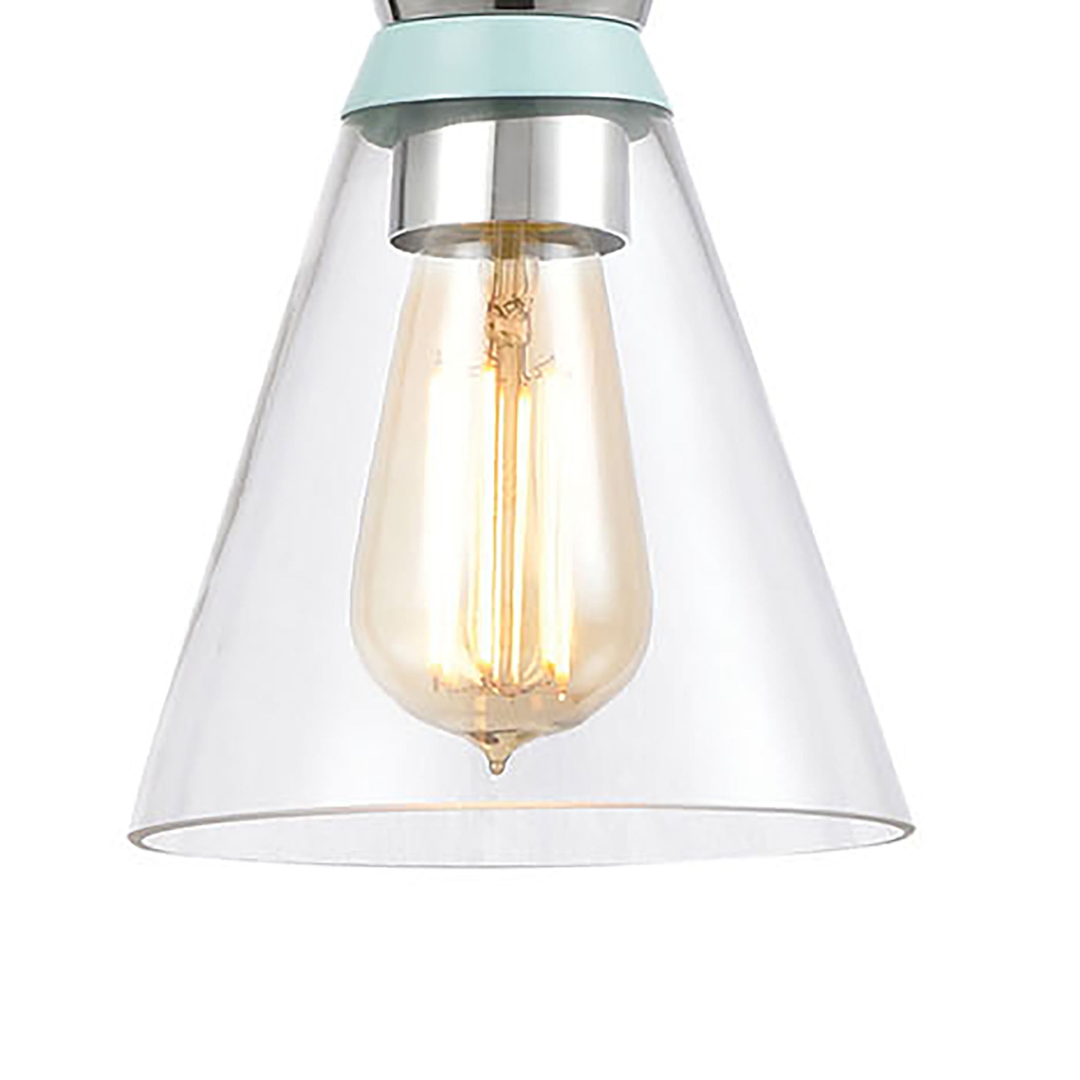 Modley 6'' Wide 1-Light Mini Pendant - Aqua