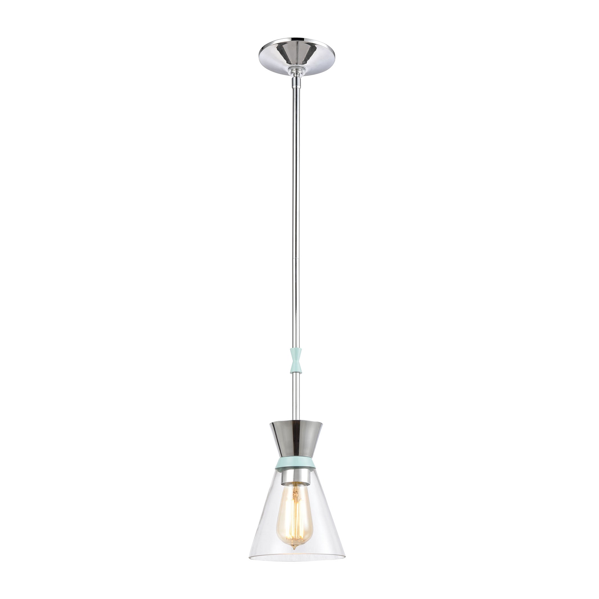 Modley 6'' Wide 1-Light Mini Pendant - Aqua