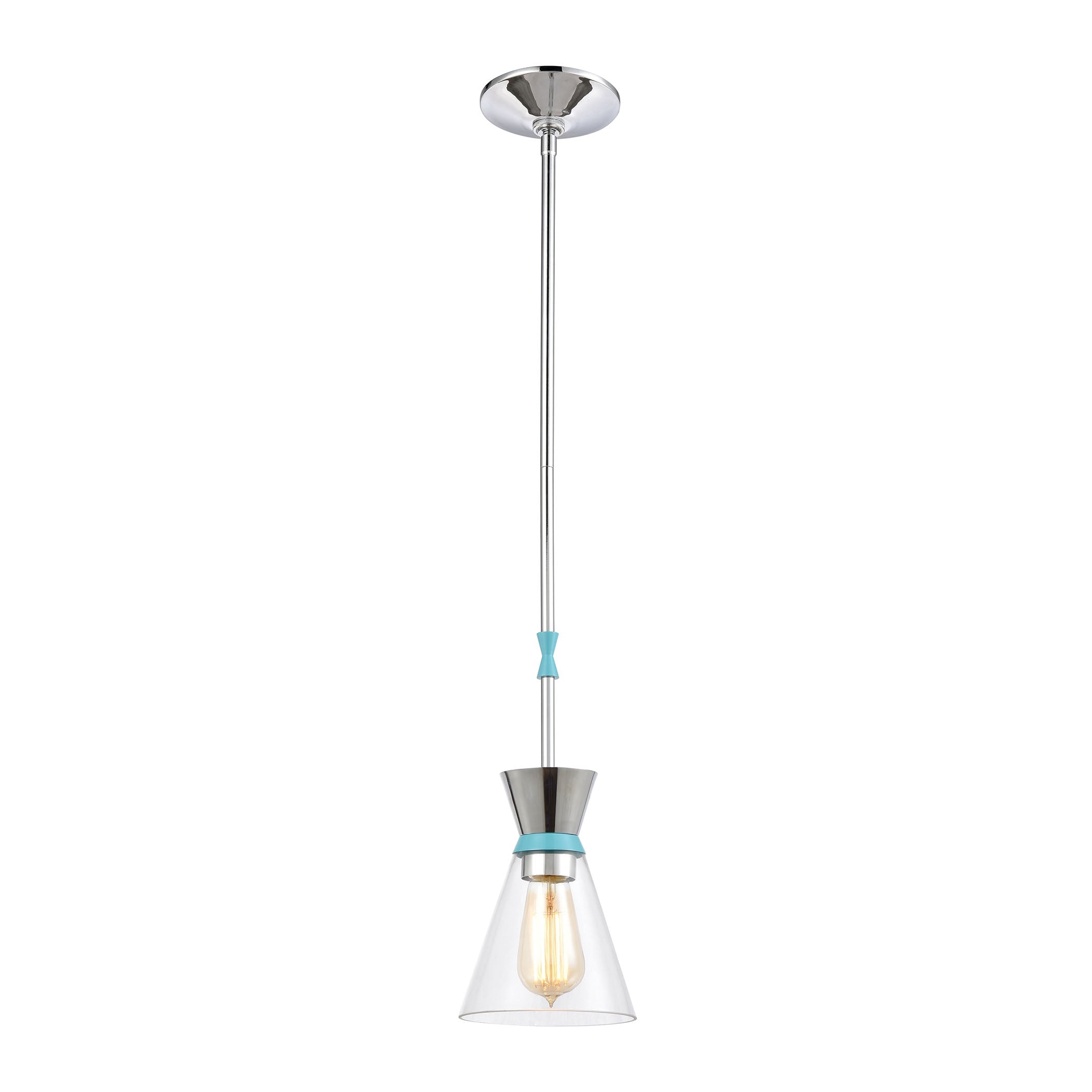 Modley 6'' Wide 1-Light Mini Pendant - Blue