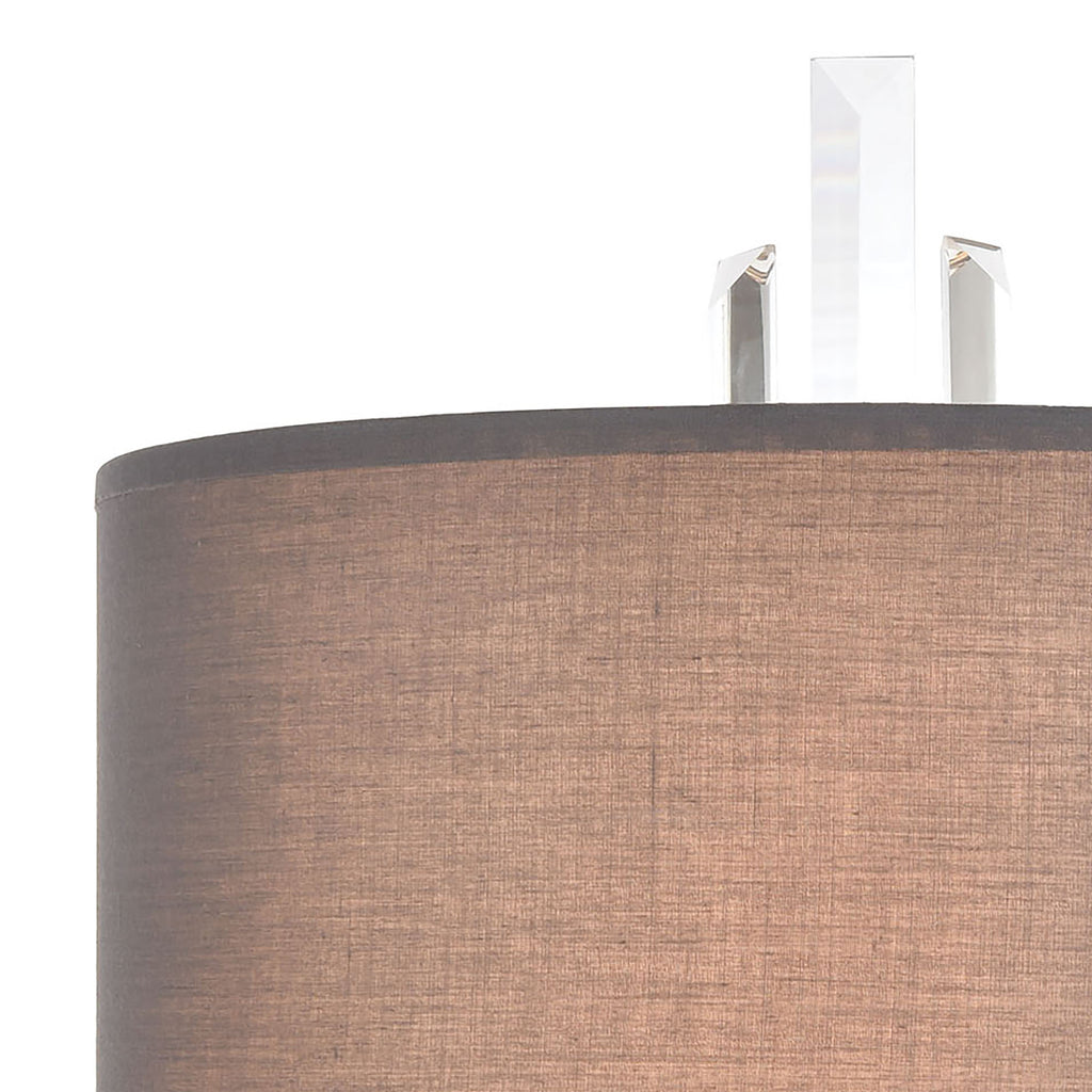 Crystal Falls 14'' High 2-Light Sconce - Satin Nickel