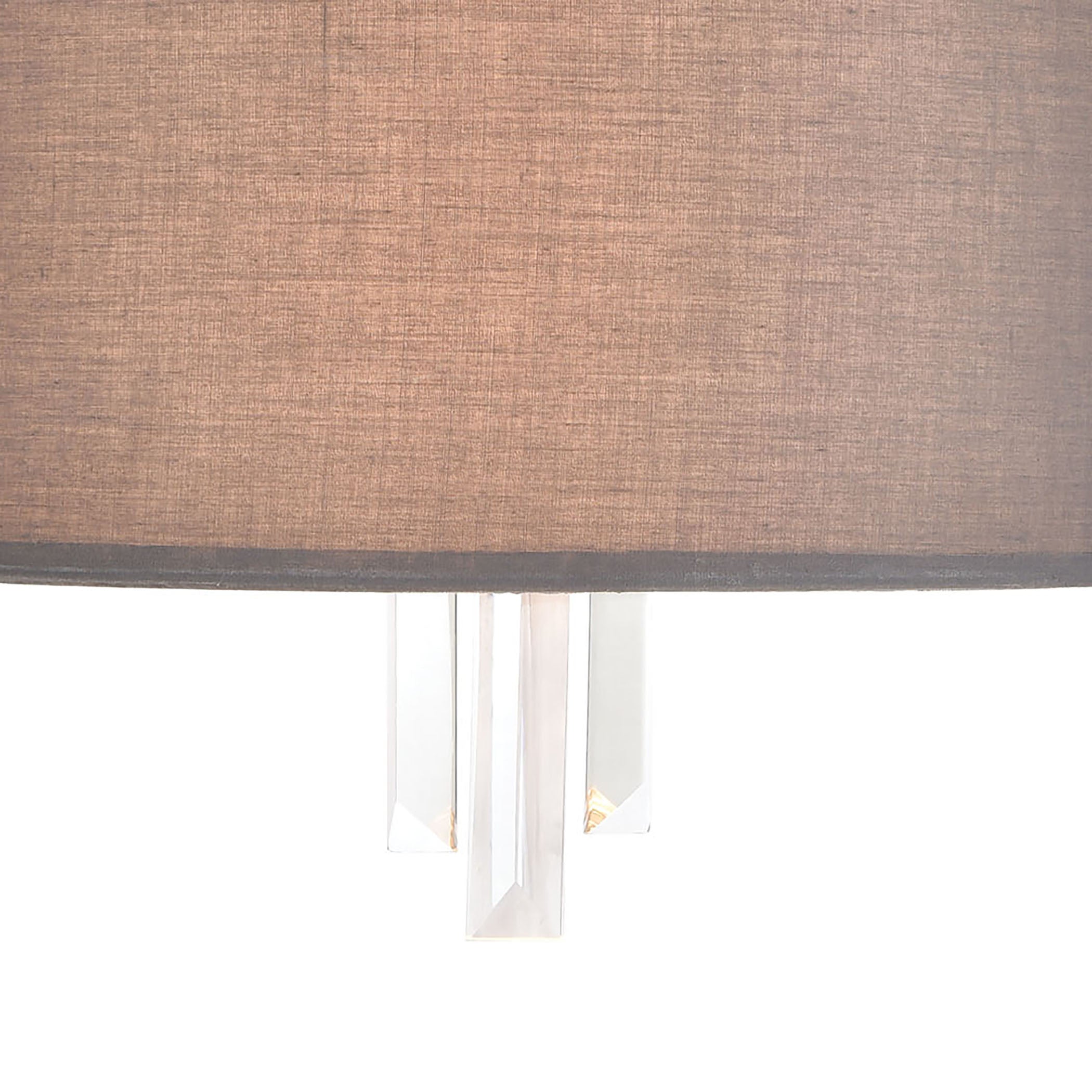 Crystal Falls 14'' High 2-Light Sconce - Satin Nickel