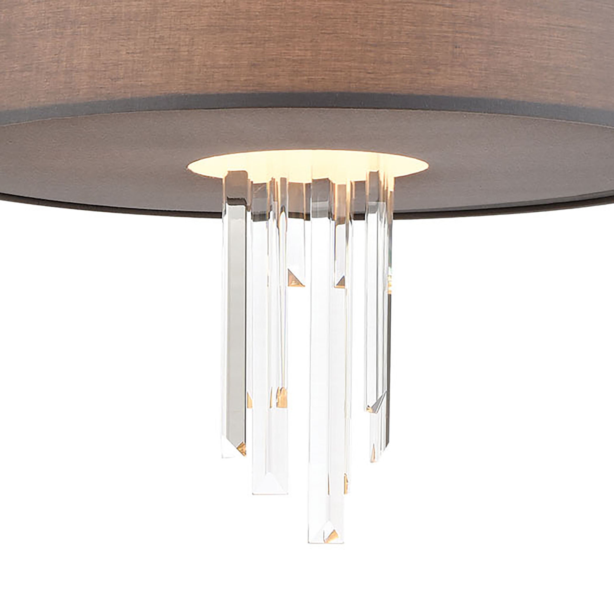 Crystal Falls 20'' Wide 3-Light Chandelier - Satin Nickel