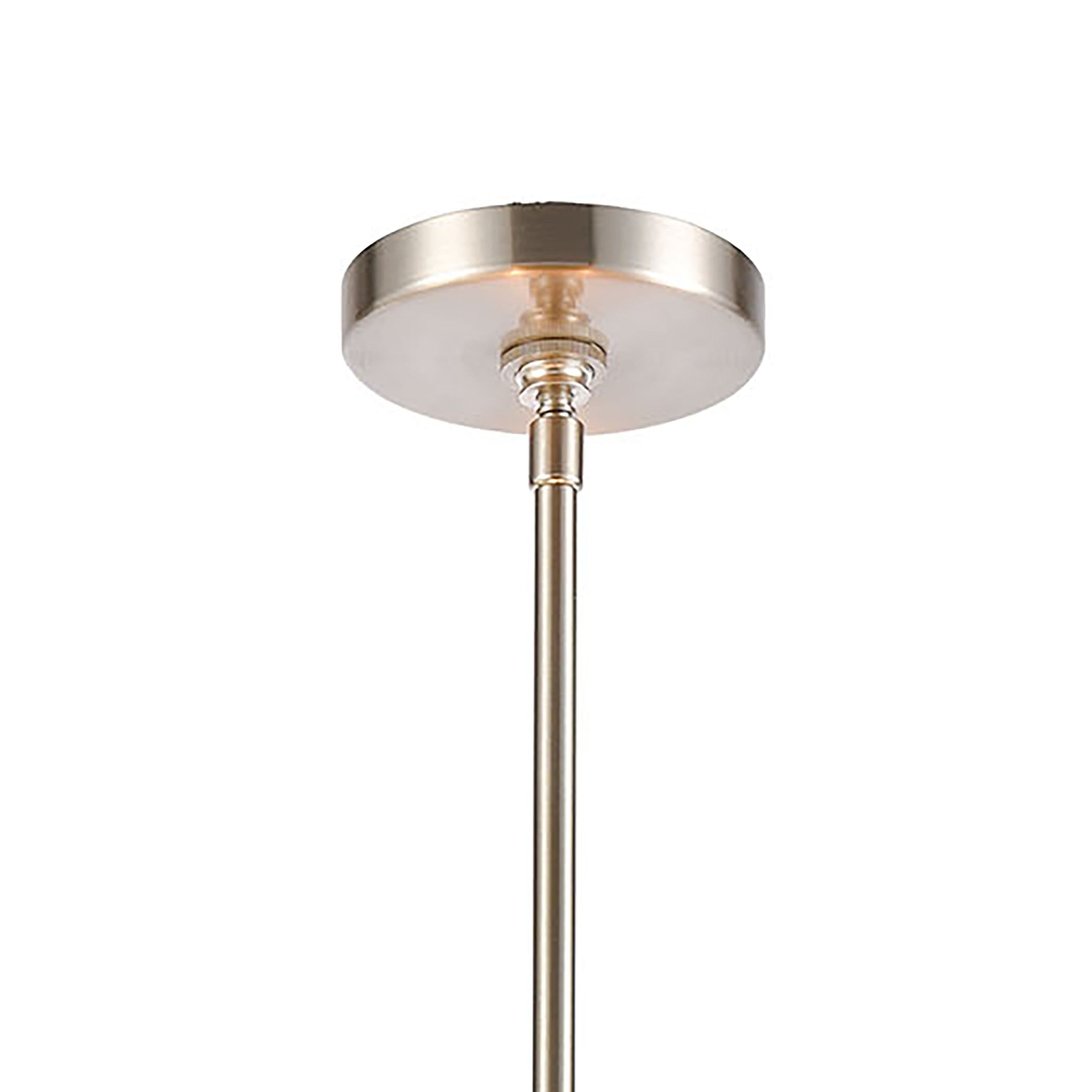 Crystal Falls 20'' Wide 3-Light Chandelier - Satin Nickel