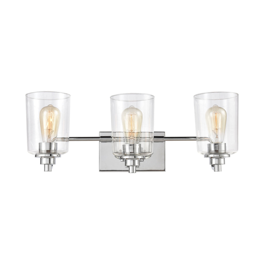 Robins 23'' Wide 3-Light Vanity Light - Polished Chrome