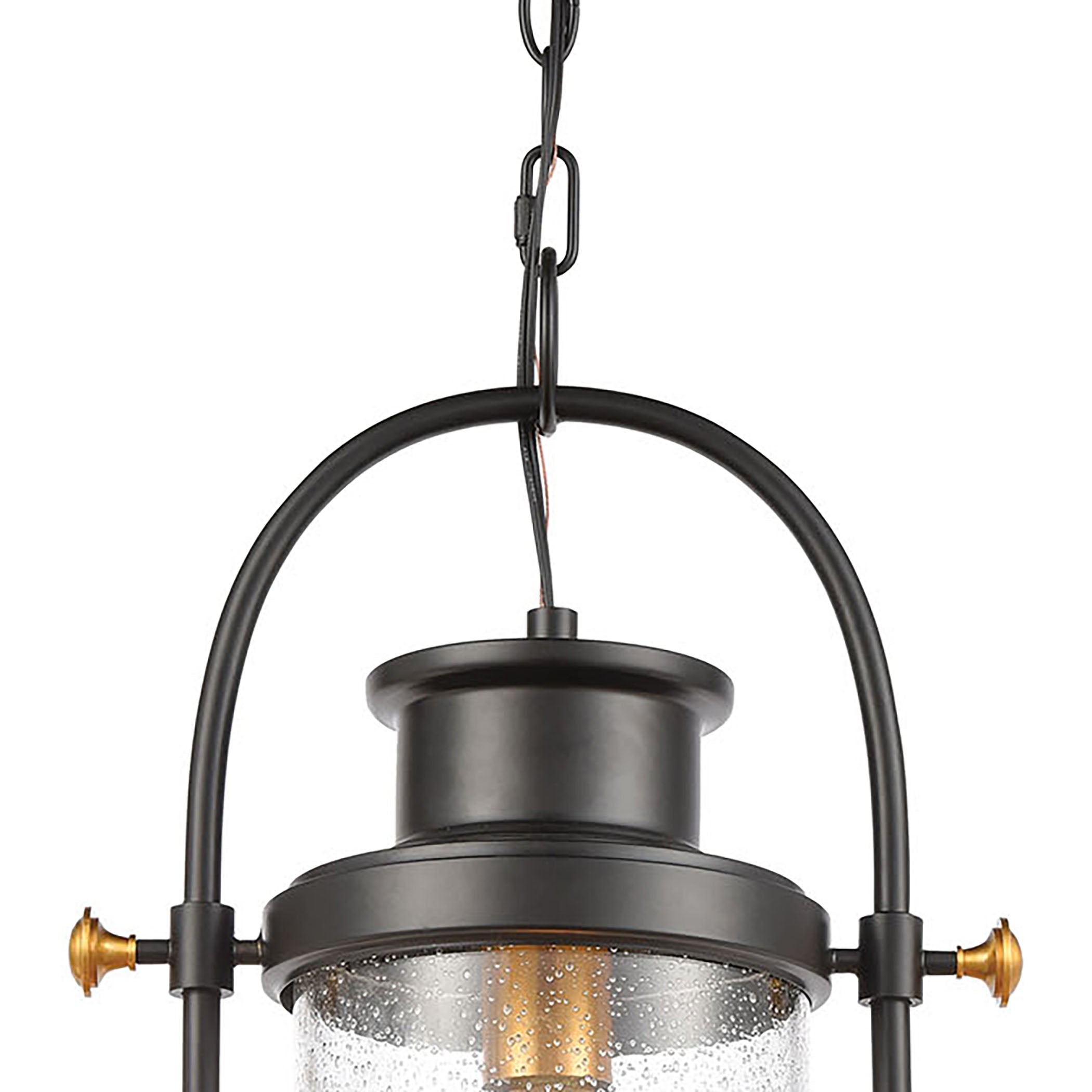 Wexford 12'' Wide 1-Light Outdoor Pendant - Matte Black
