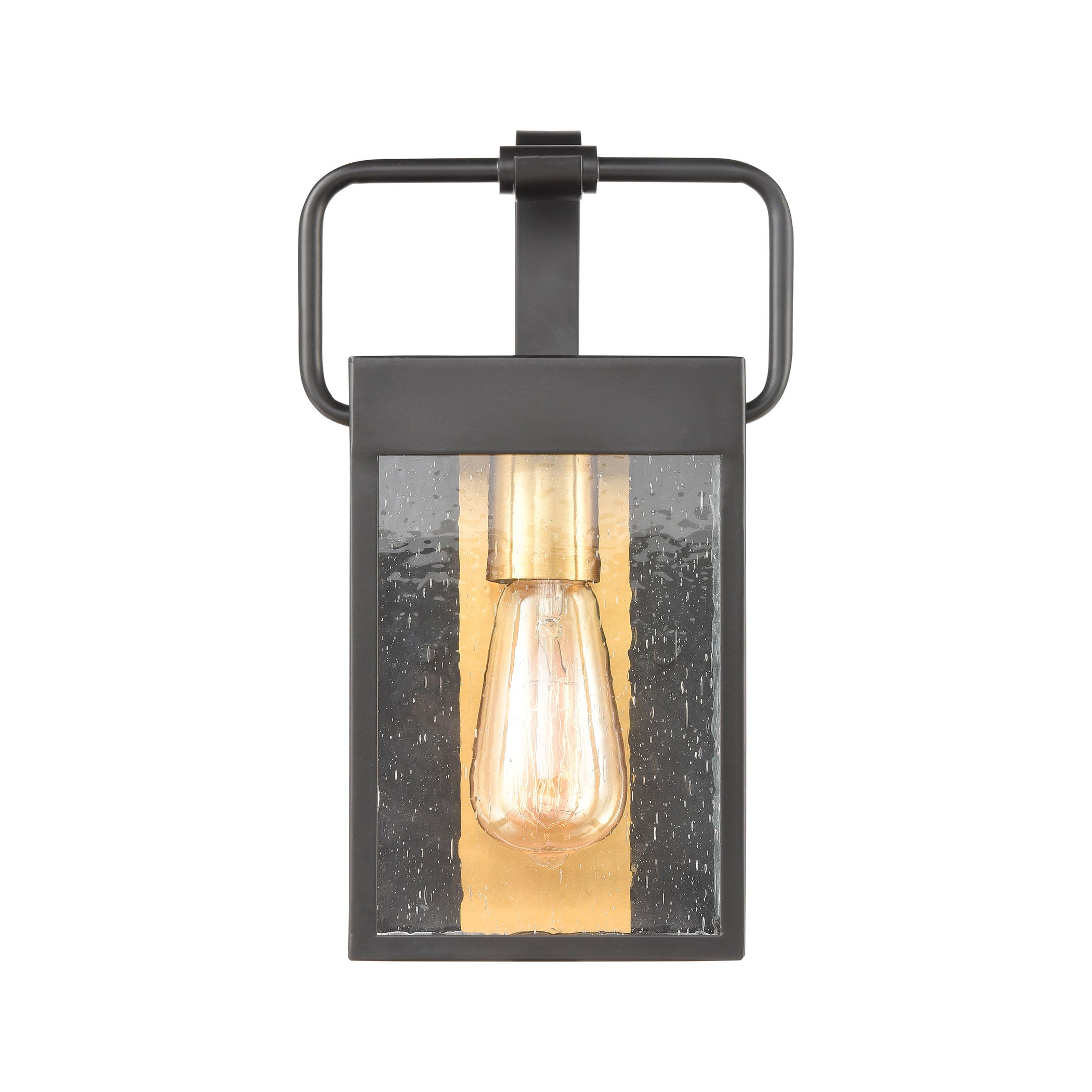 Knowlton 12'' High 1-Light Outdoor Sconce - Matte Black