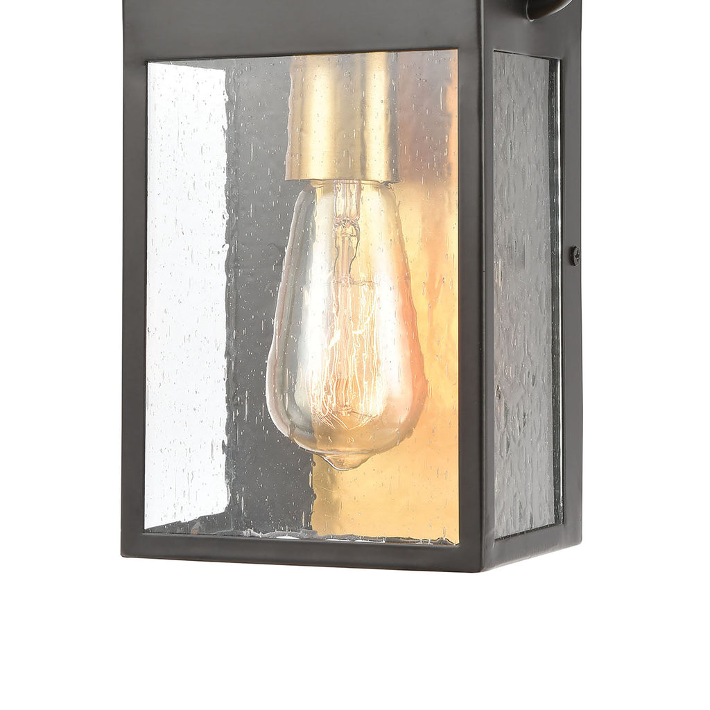 Knowlton 12'' High 1-Light Outdoor Sconce - Matte Black