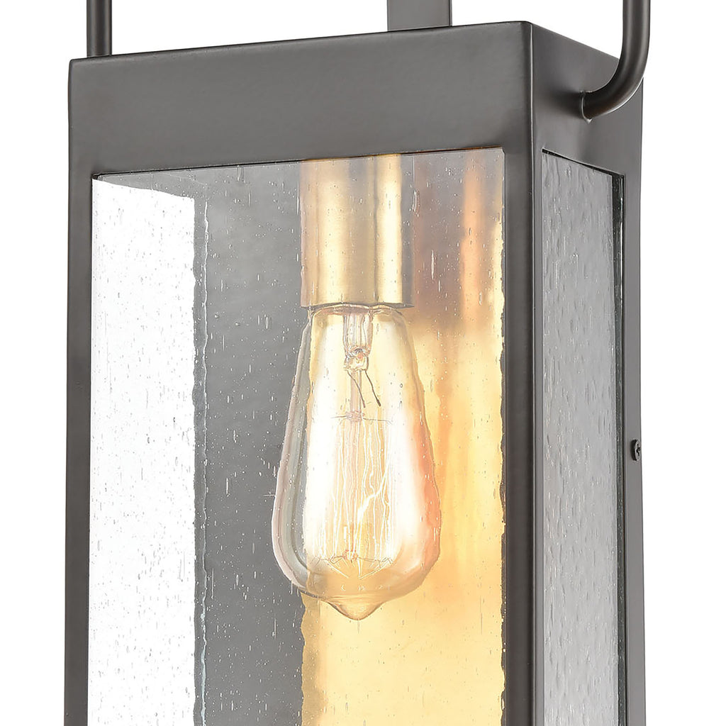 Knowlton 14'' High 1-Light Outdoor Sconce - Matte Black