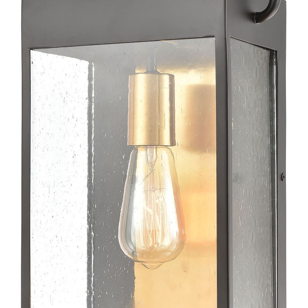 Knowlton 17'' High 1-Light Outdoor Sconce - Matte Black