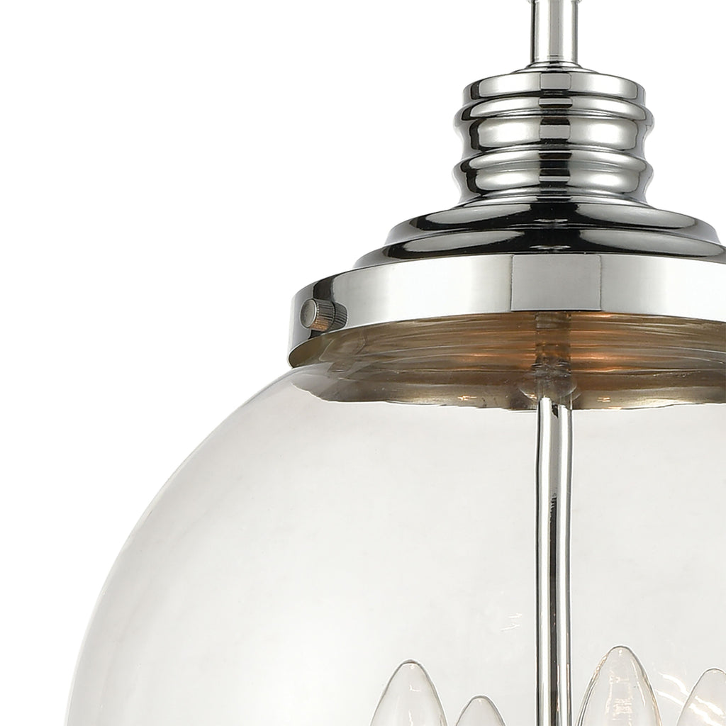Chandra 13'' Wide 4-Light Pendant - Polished Chrome