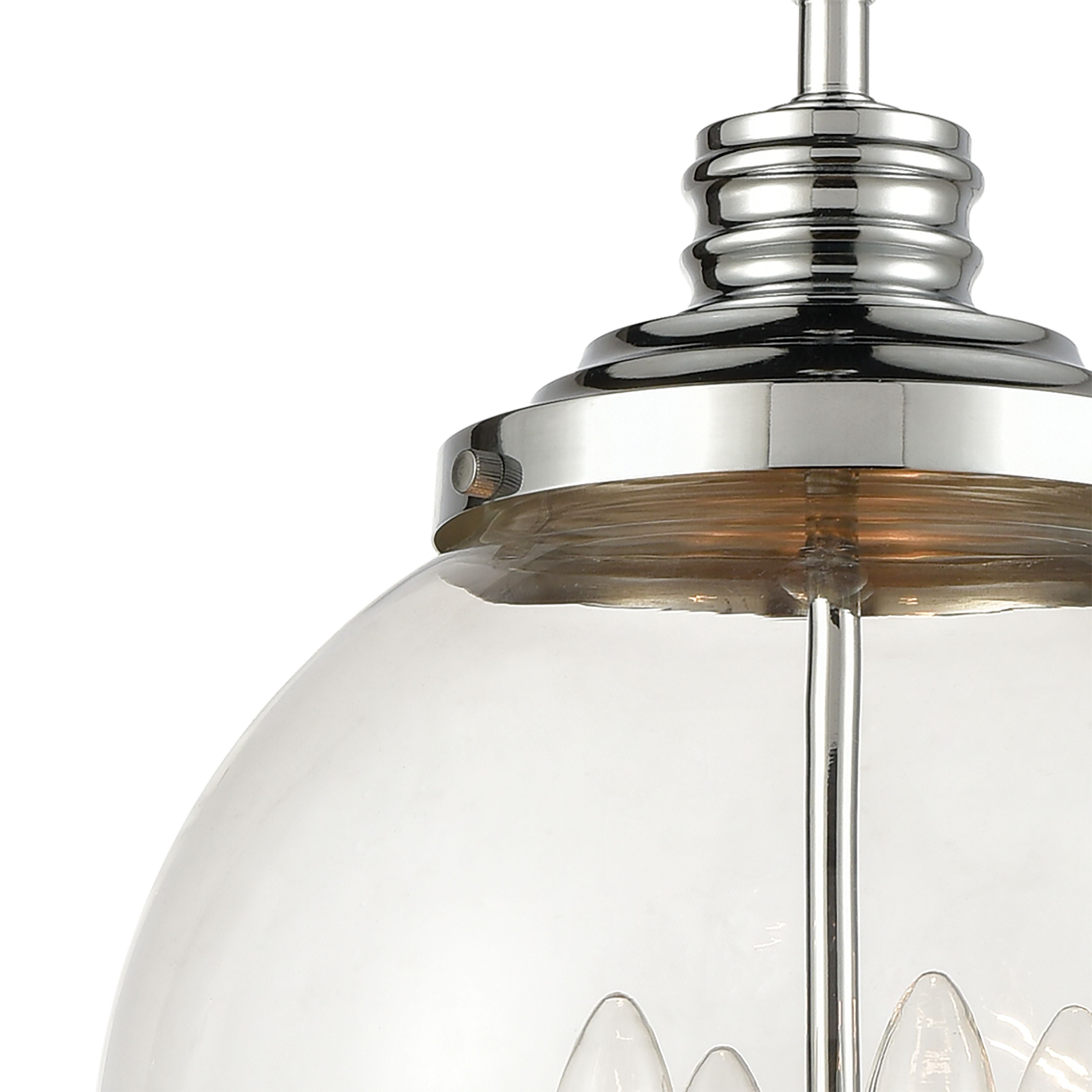 Chandra 13'' Wide 4-Light Pendant - Polished Chrome