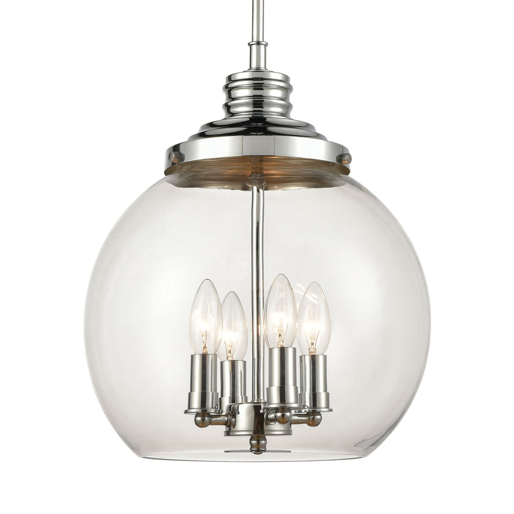 Chandra 13'' Wide 4-Light Pendant - Polished Chrome