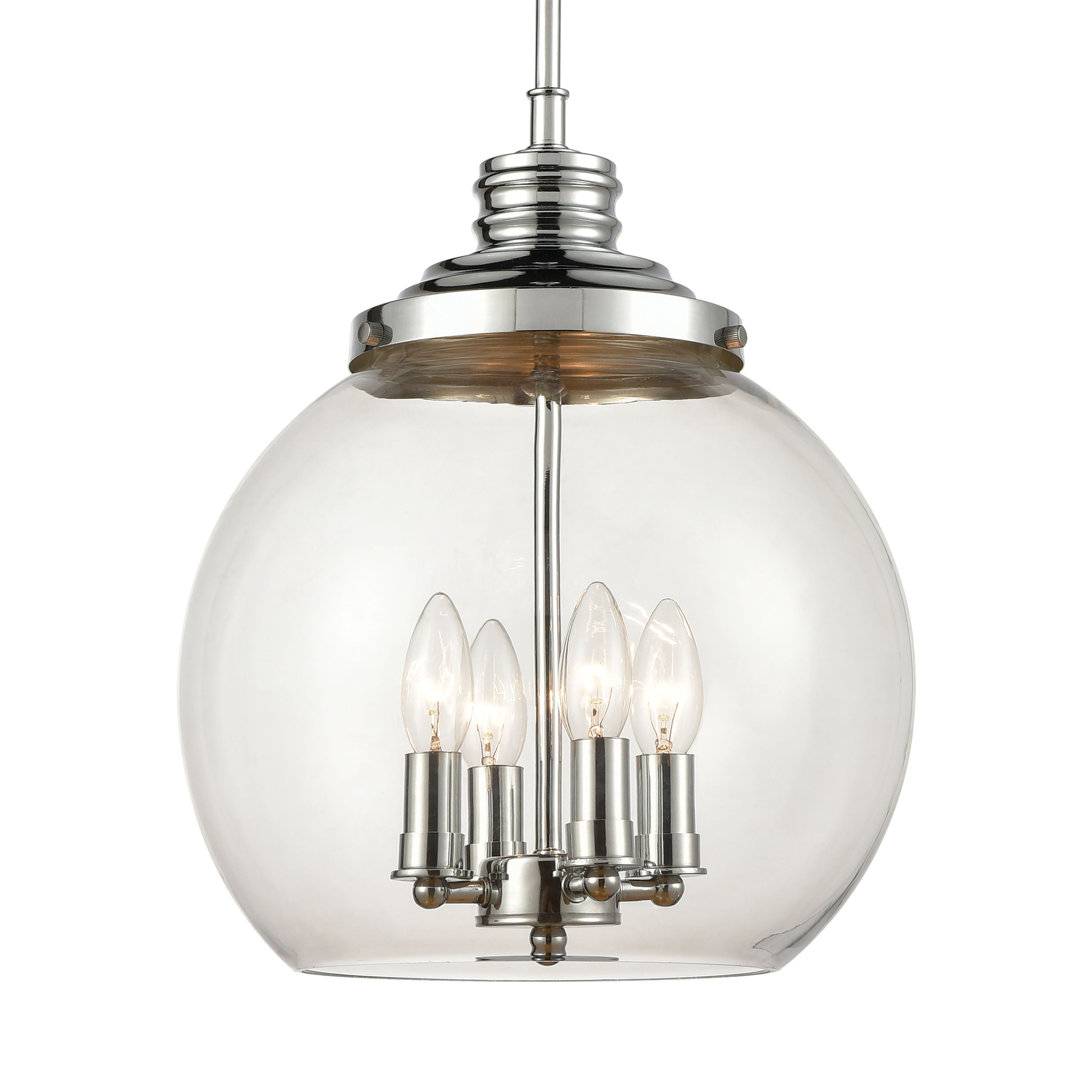 Chandra 13'' Wide 4-Light Pendant - Polished Chrome