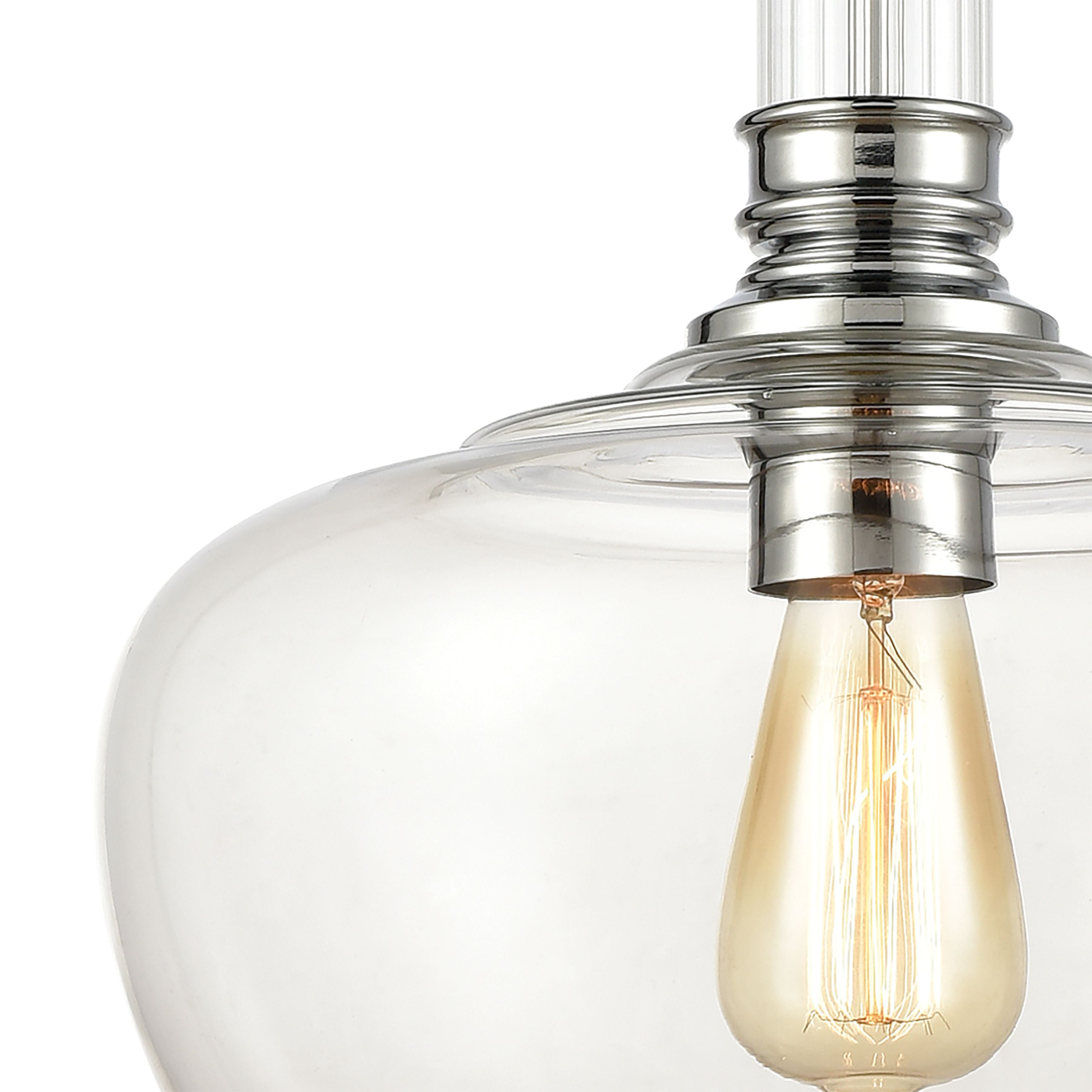 Glasgow 13'' Wide 1-Light Pendant - Polished Chrome