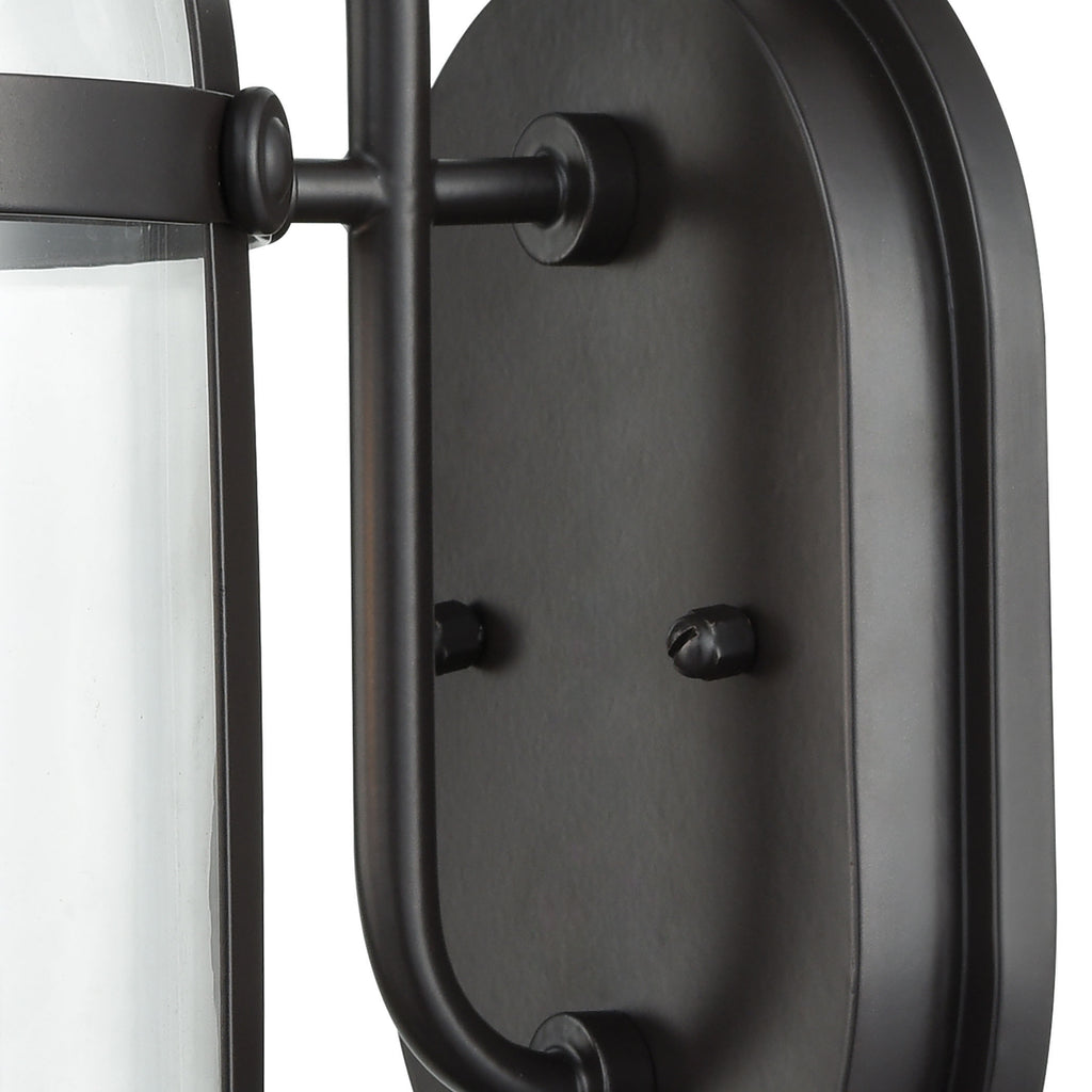 Hunley 13'' High 1-Light Outdoor Sconce - Oil Rubbed Bronze
