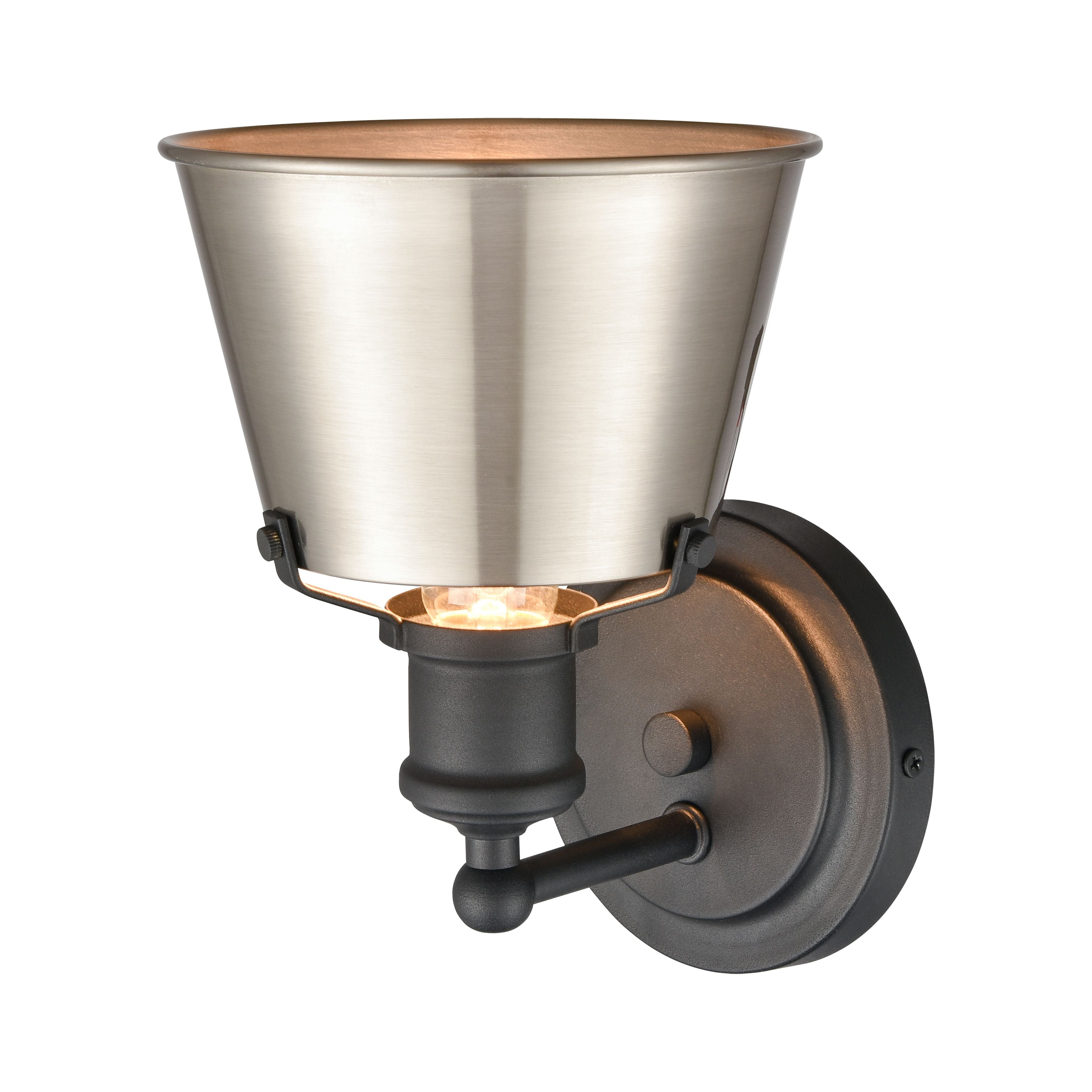 Holgate 9'' High 1-Light Sconce - Charcoal