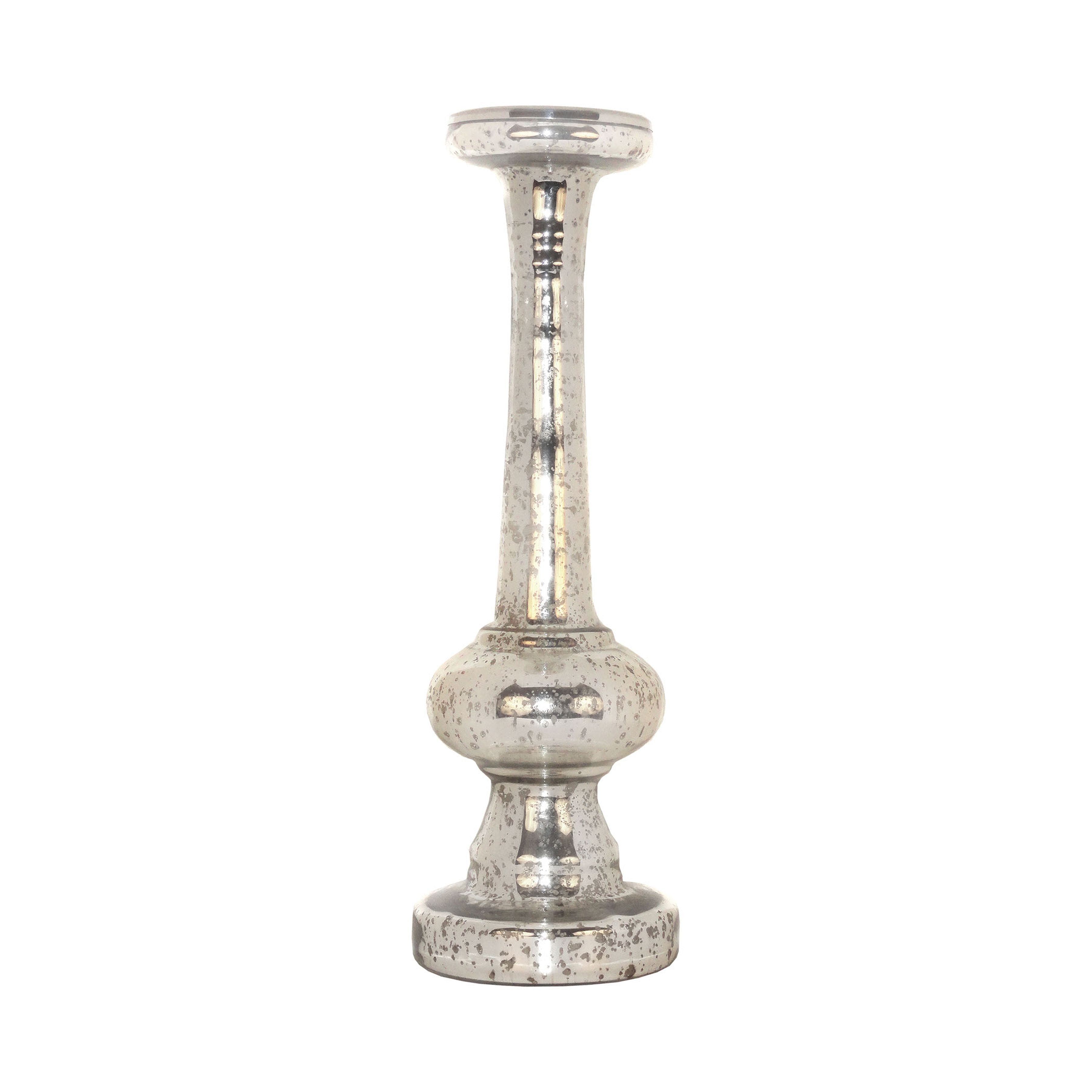 Guardian Candleholder - Antique Silver