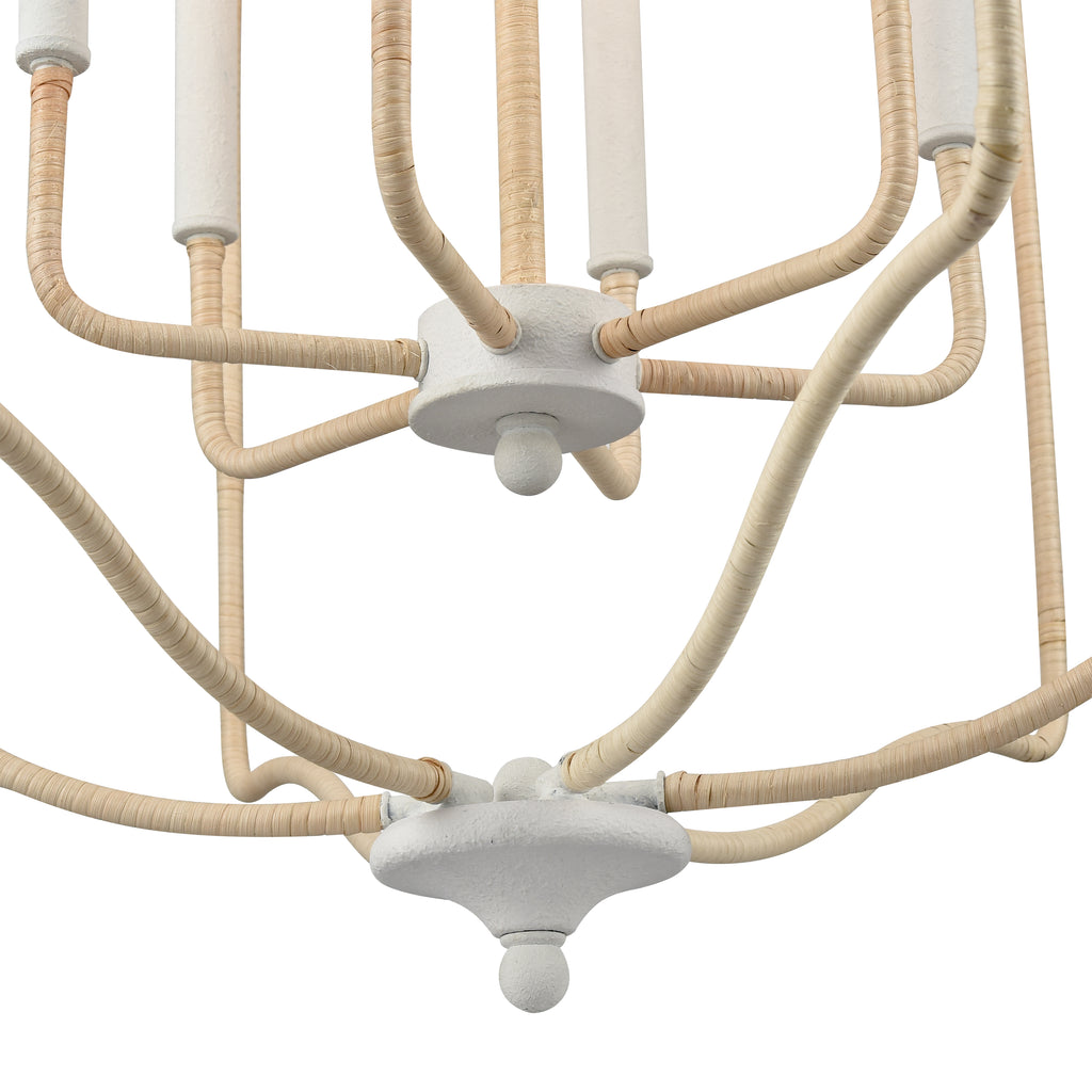 Breezeway 28'' Wide 6-Light Pendant - White Coral