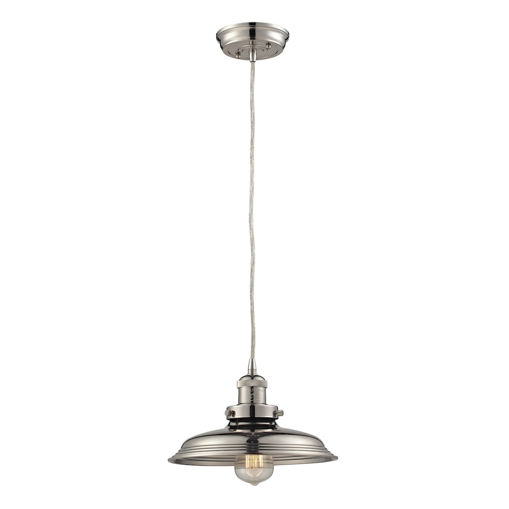 Newberry 11'' Wide 1-Light Mini Pendant - Polished Nickel