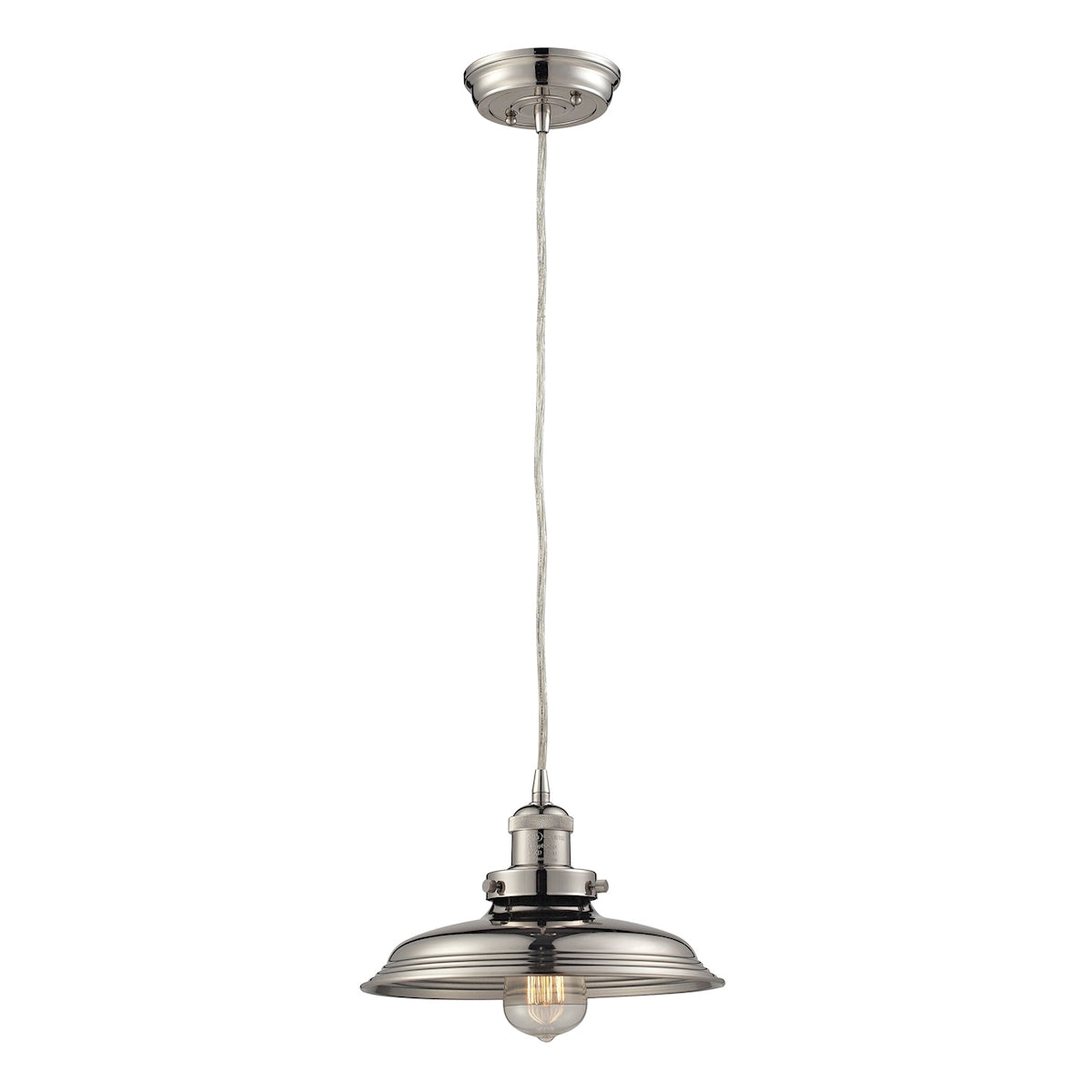 Newberry 11'' Wide 1-Light Mini Pendant - Polished Nickel