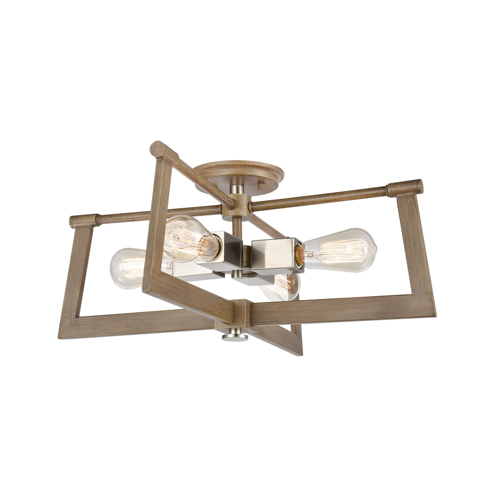 Axis 21'' Wide 4-Light Pendant - Light Wood