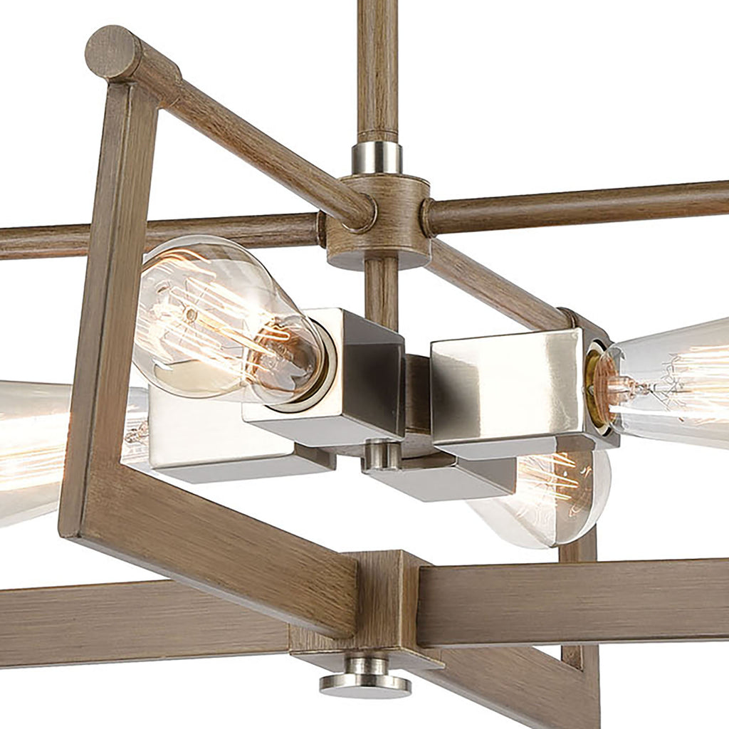 Axis 21'' Wide 4-Light Pendant - Light Wood