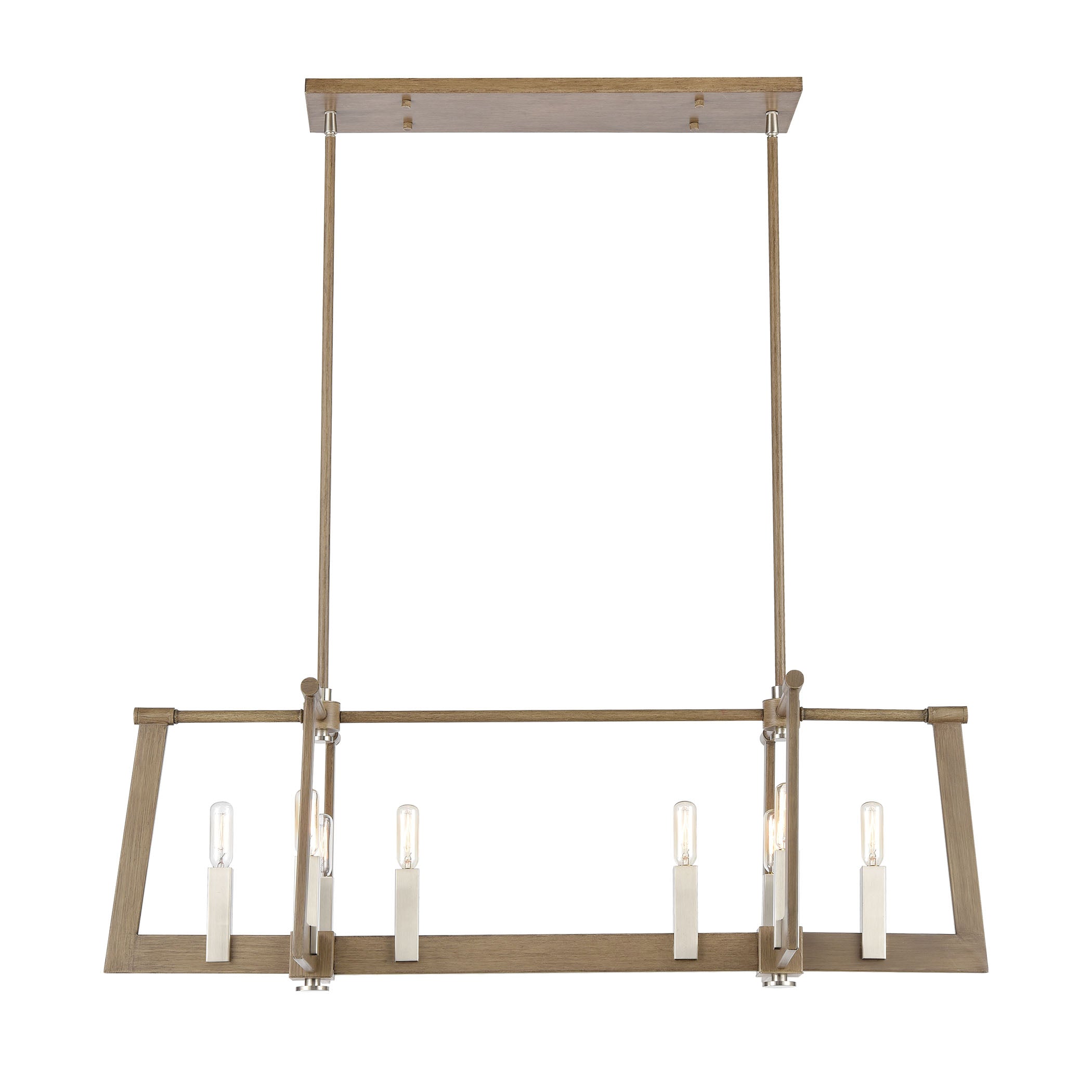 Axis 36'' Wide 8-Light Chandelier - Light Wood