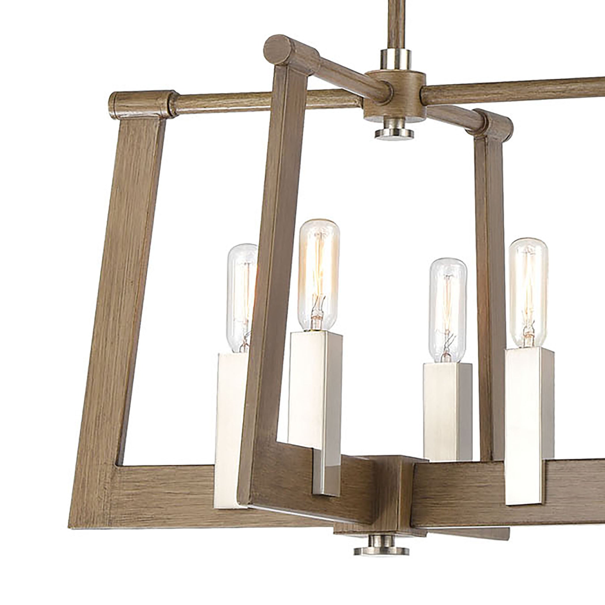 Axis 36'' Wide 8-Light Chandelier - Light Wood