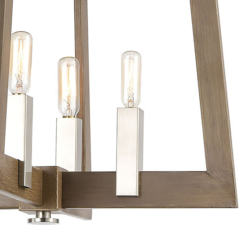 Axis 36'' Wide 8-Light Chandelier - Light Wood