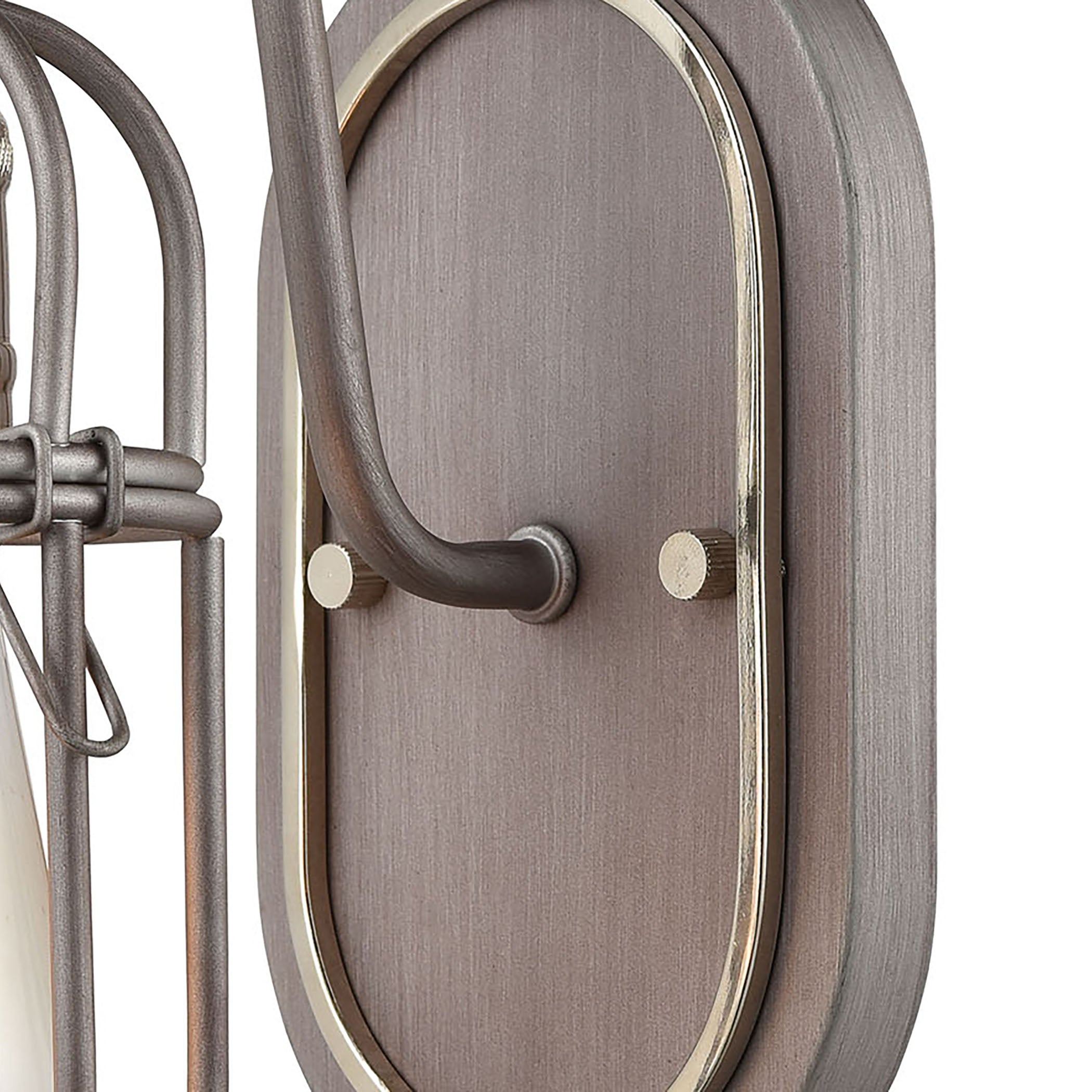 Industrial Cage 5'' Wide 1-Light Vanity Light - Weathered Zinc