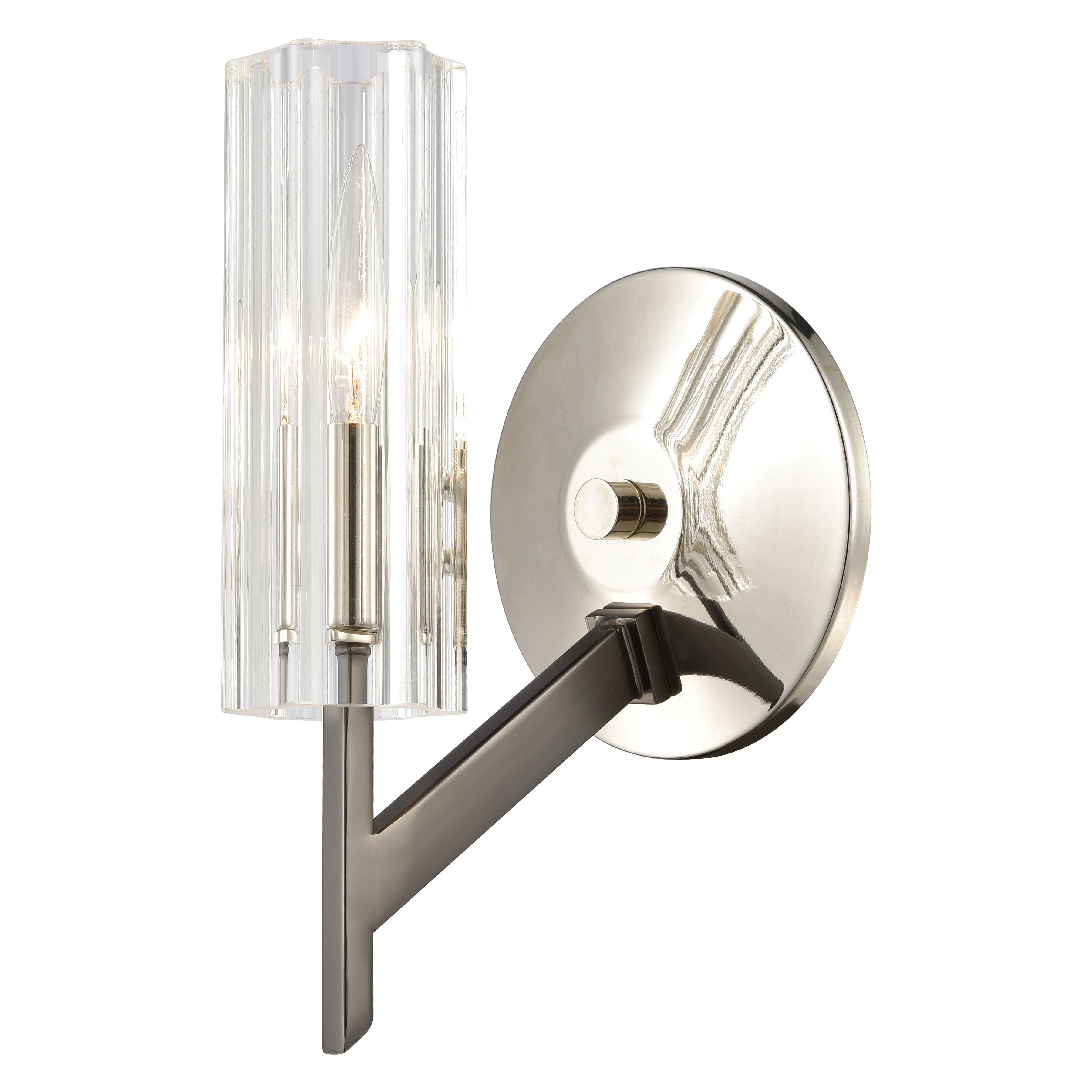 Aspire 10'' High 1-Light Sconce - Black Nickel