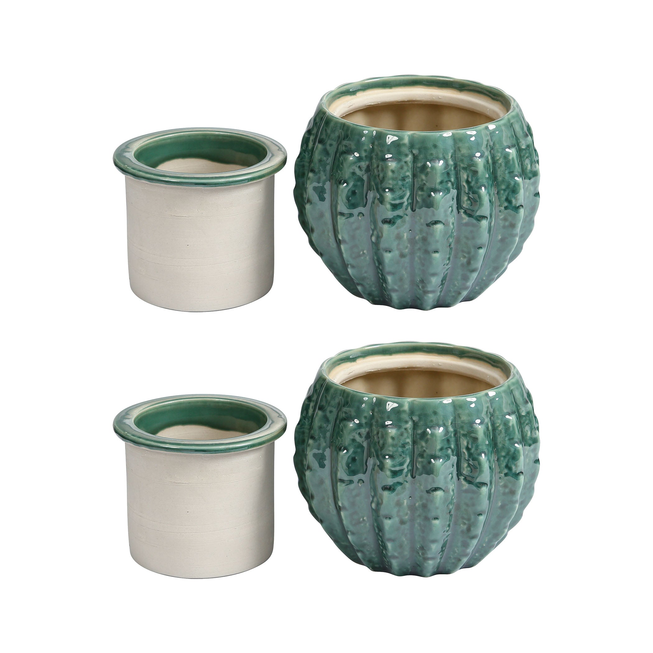 Santa Fa Vessel - Set of 2 Green