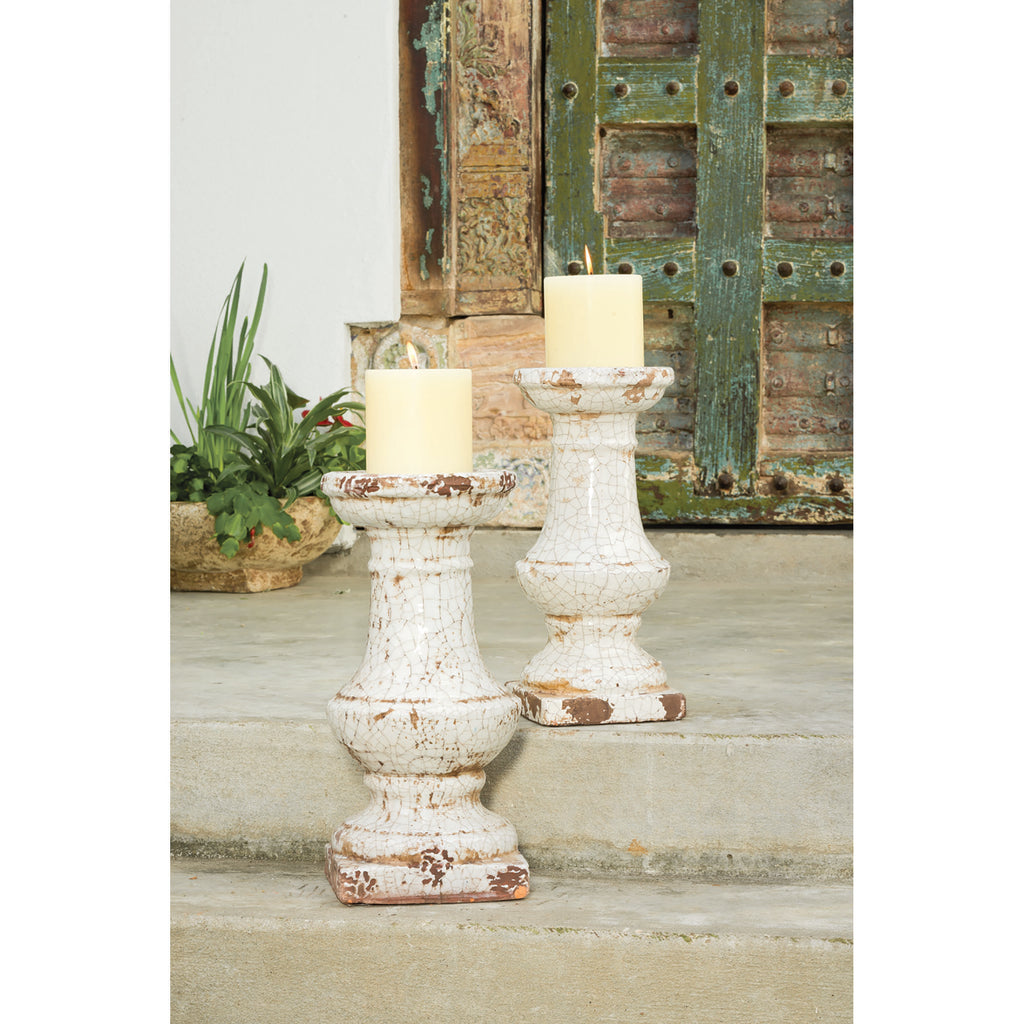 Jardin Plant Stand - White Crackle