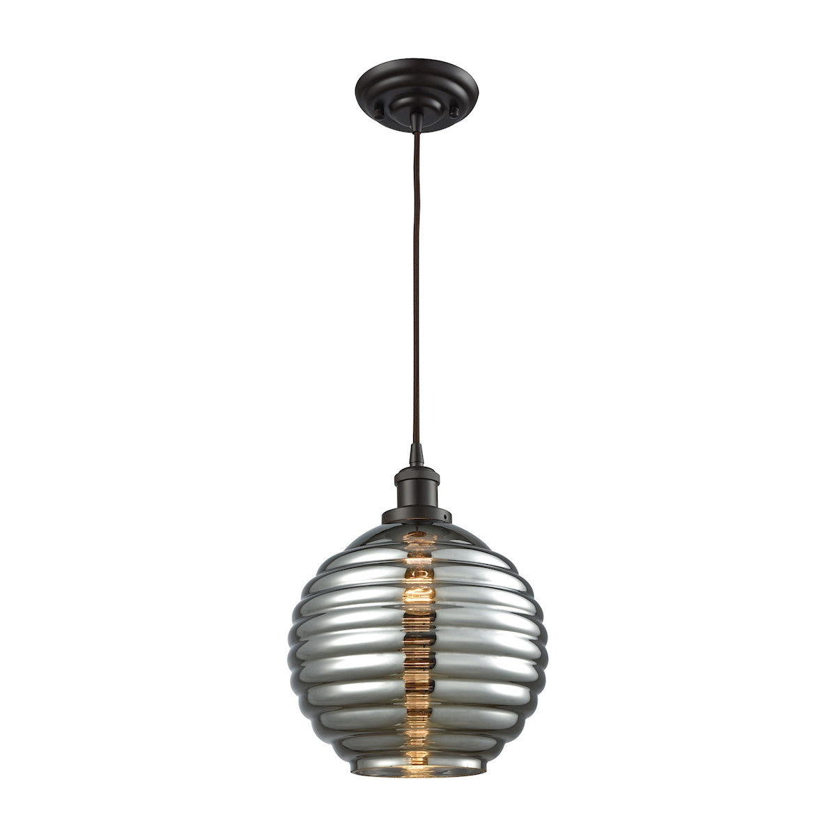 Ridley 10'' Wide 1-Light Mini Pendant - Oil Rubbed Bronze