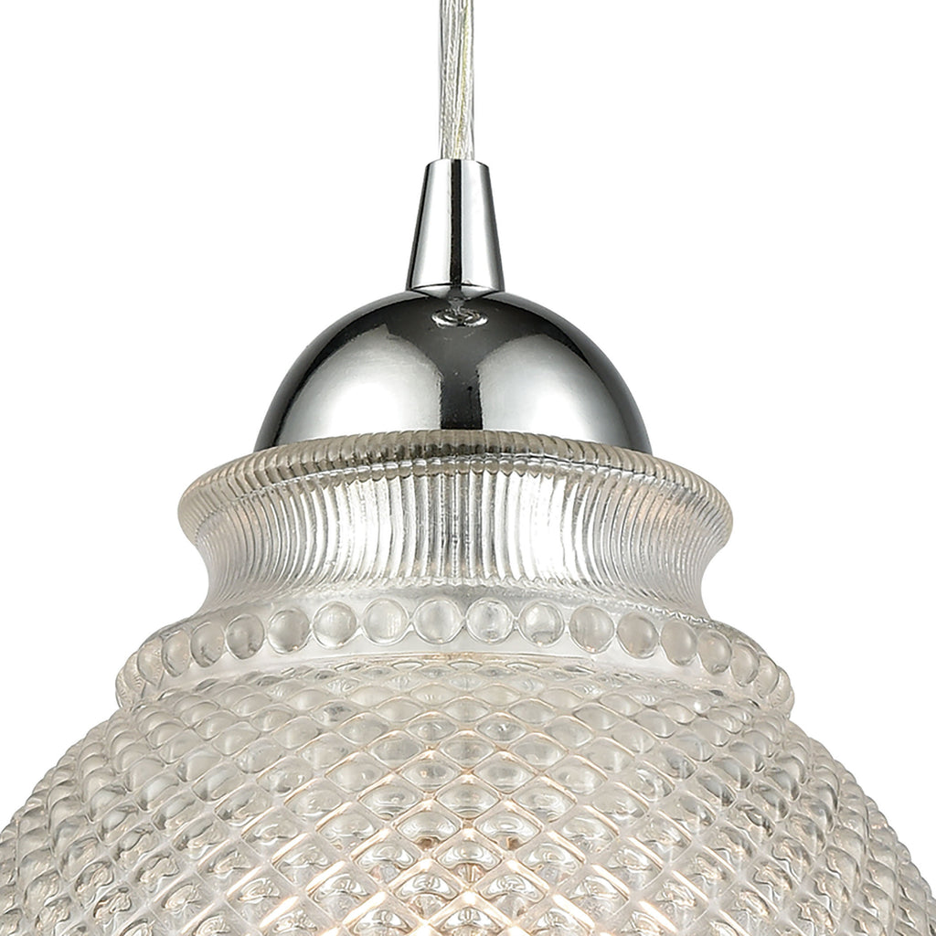 Victoriana 7'' Wide 1-Light Mini Pendant - Polished Chrome
