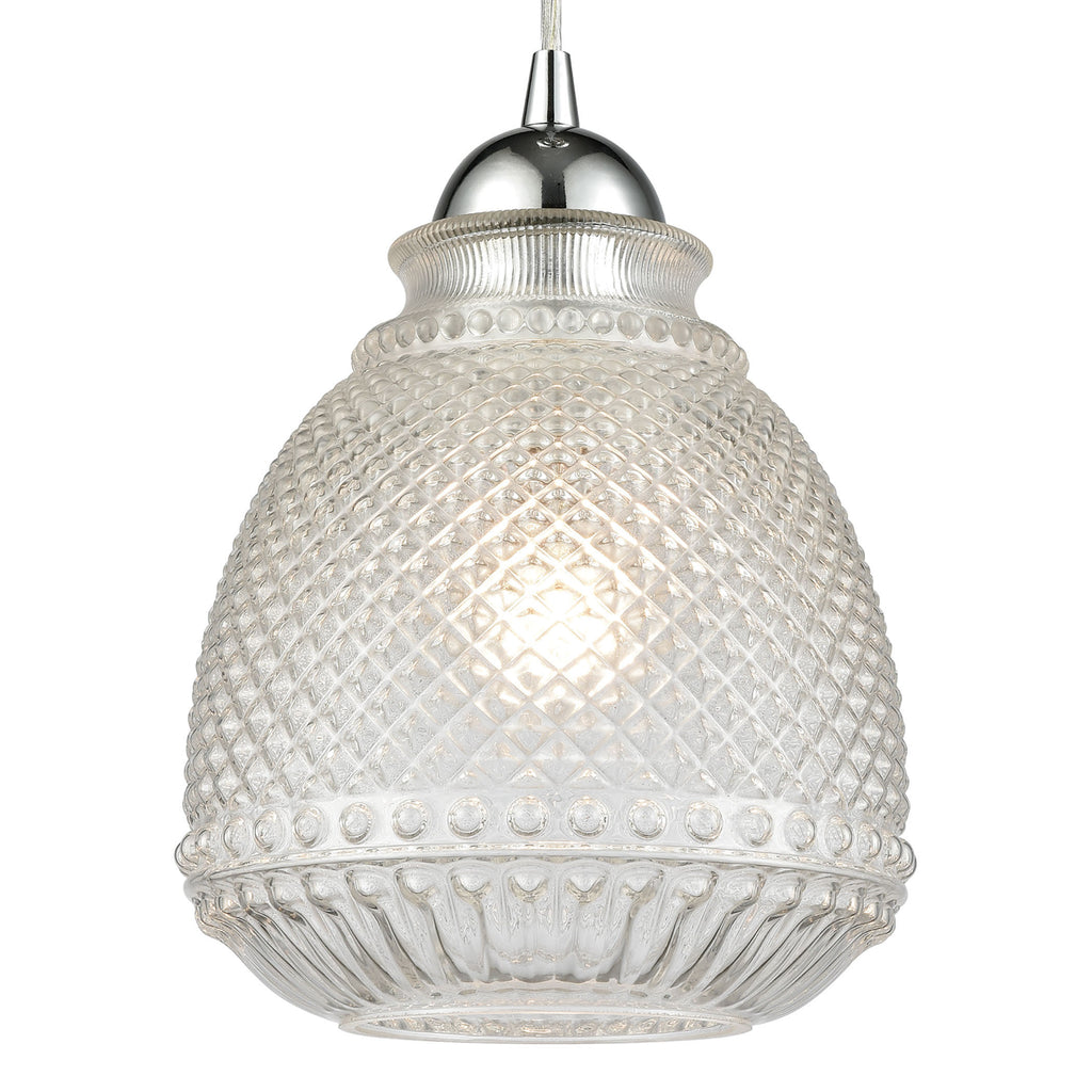 Victoriana 7'' Wide 1-Light Mini Pendant - Polished Chrome