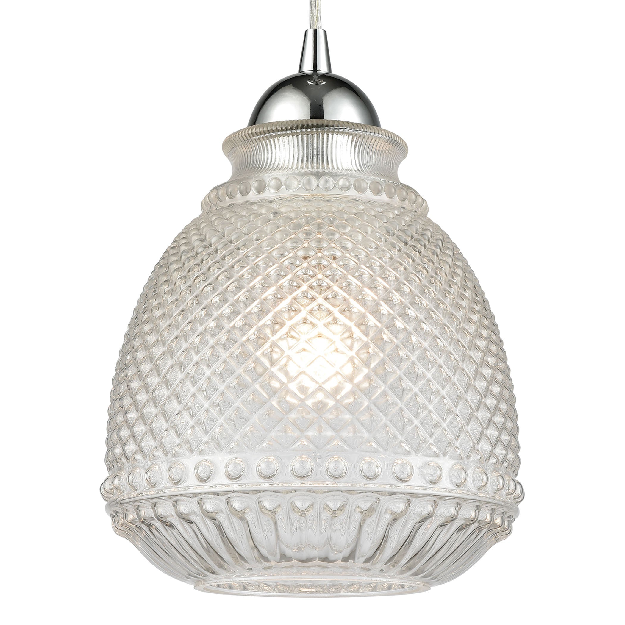 Victoriana 7'' Wide 1-Light Mini Pendant - Polished Chrome