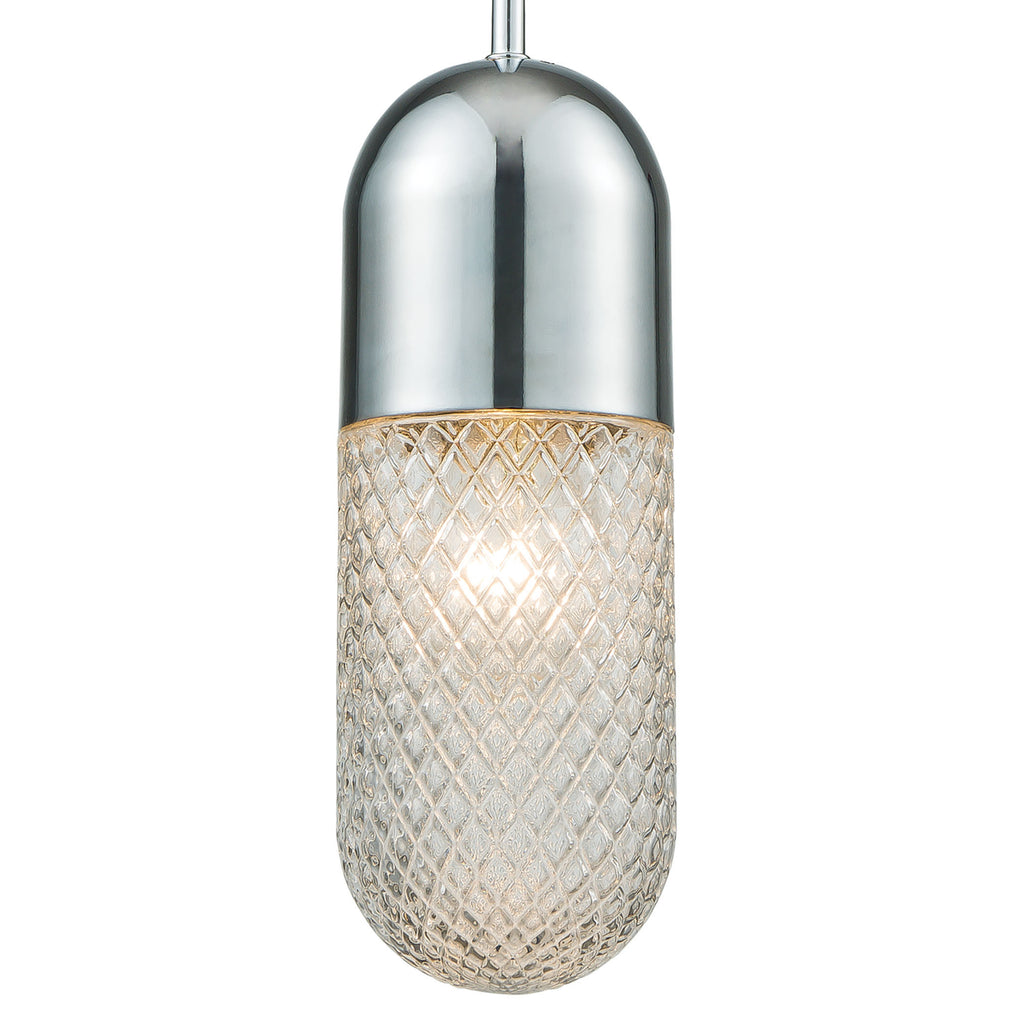 Capsula 4'' Wide 1-Light Mini Pendant - Polished Chrome