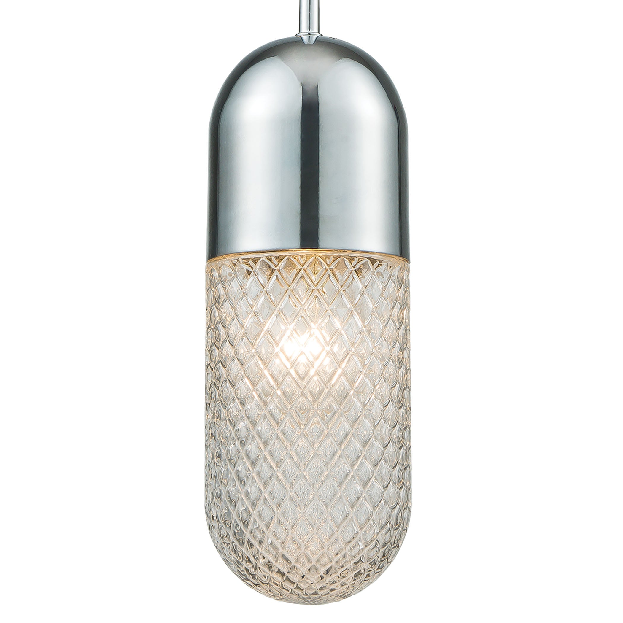 Capsula 4'' Wide 1-Light Mini Pendant - Polished Chrome