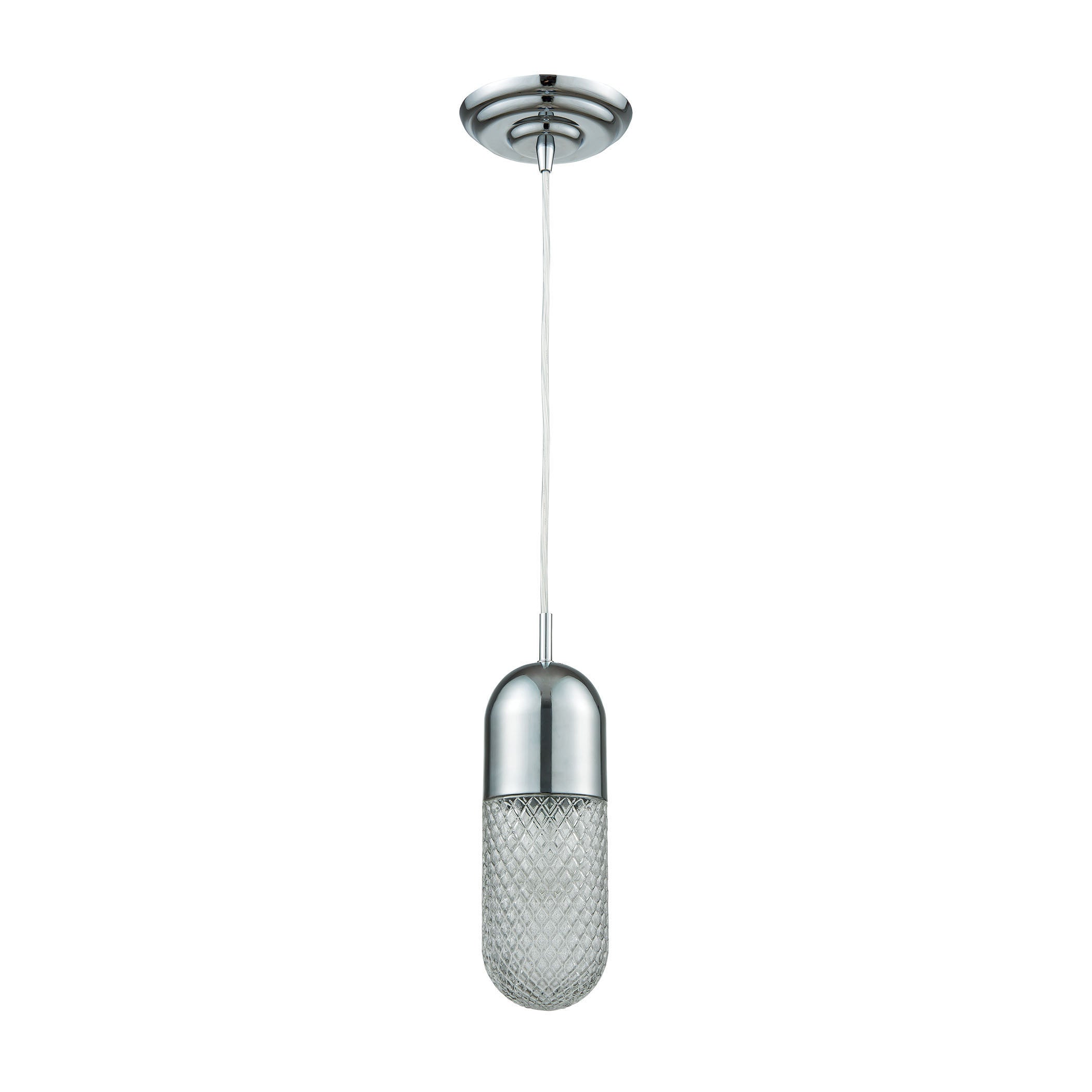 Capsula 4'' Wide 1-Light Mini Pendant - Polished Chrome