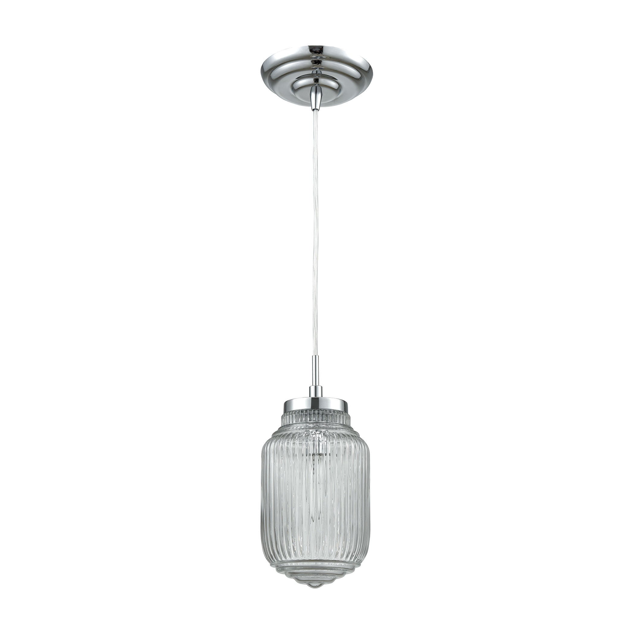 Dubois 5'' Wide 1-Light Mini Pendant - Polished Chrome