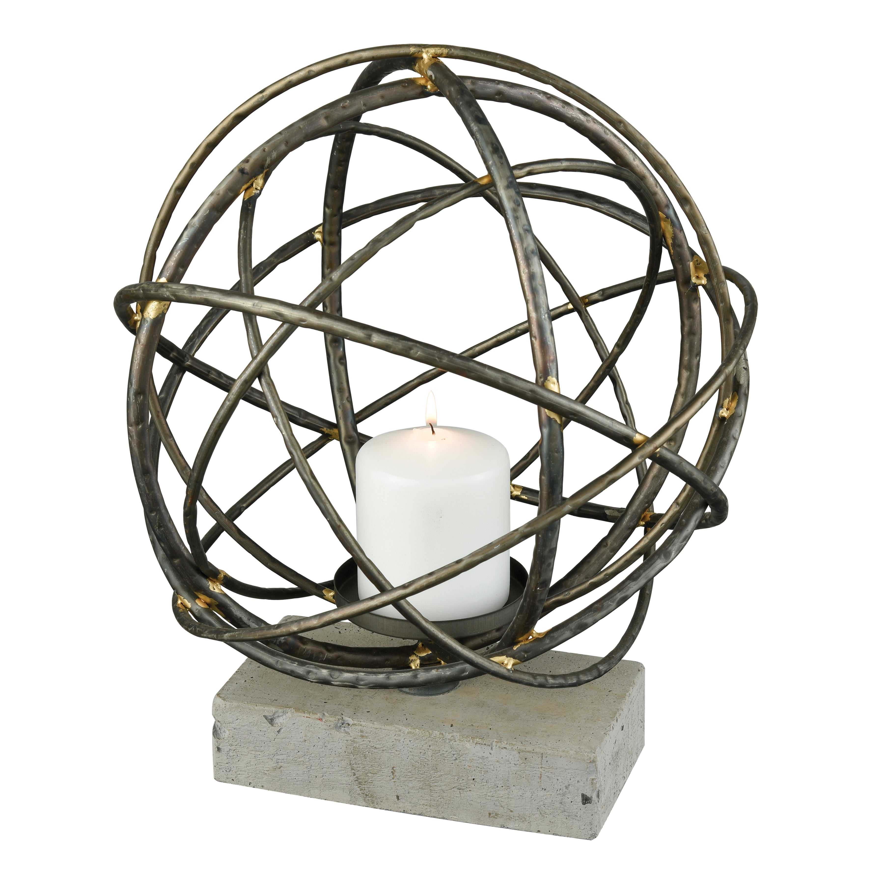 Atlas Candleholder - Antique Black