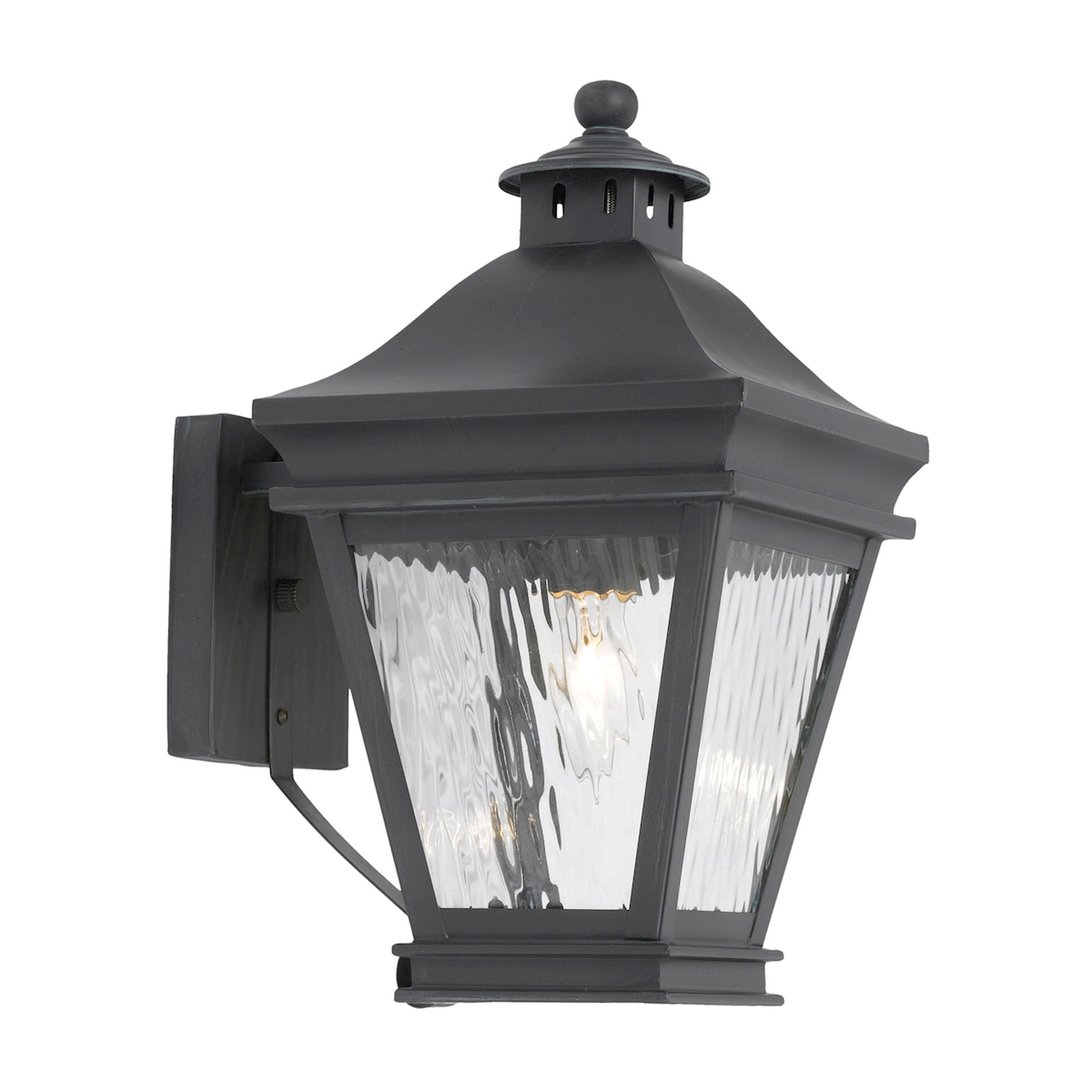 Landings 13'' High 1-Light Outdoor Sconce - Charcoal